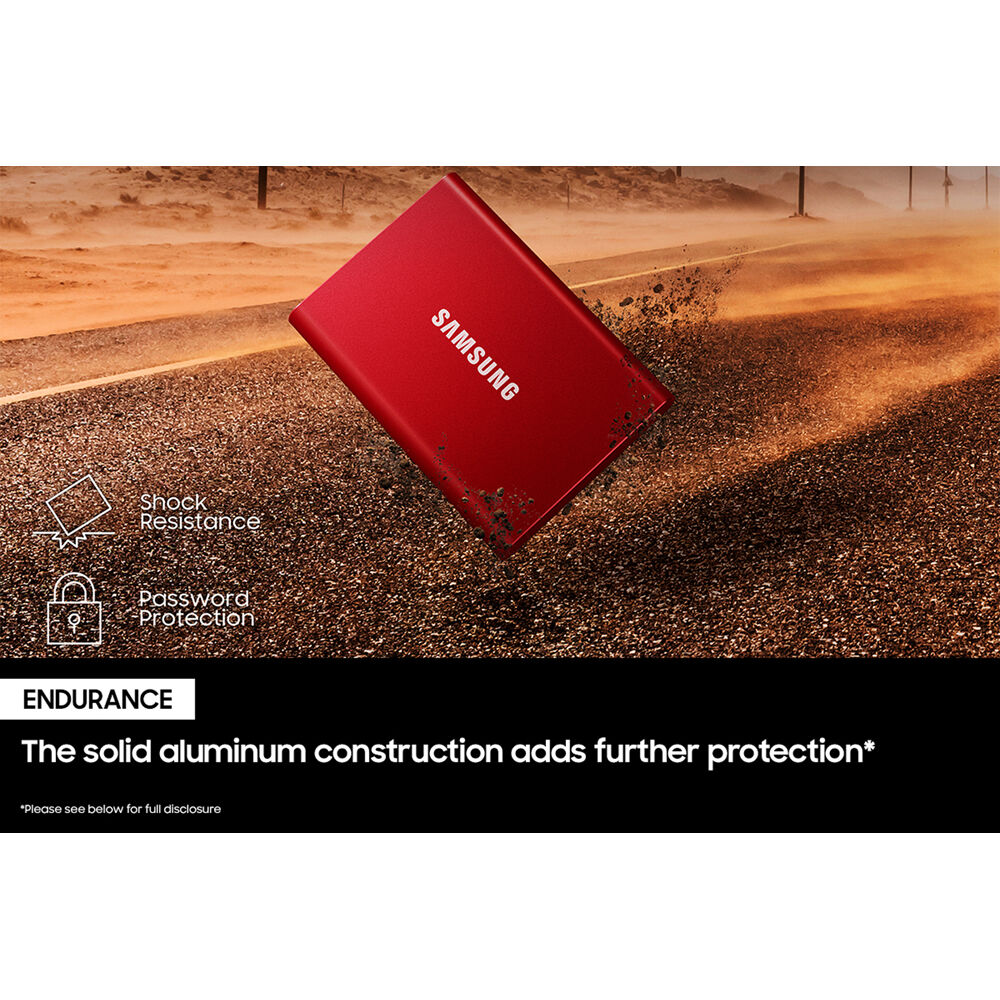 Samsung T7 Portable SSD 2TB gray external solid state drive — view 12