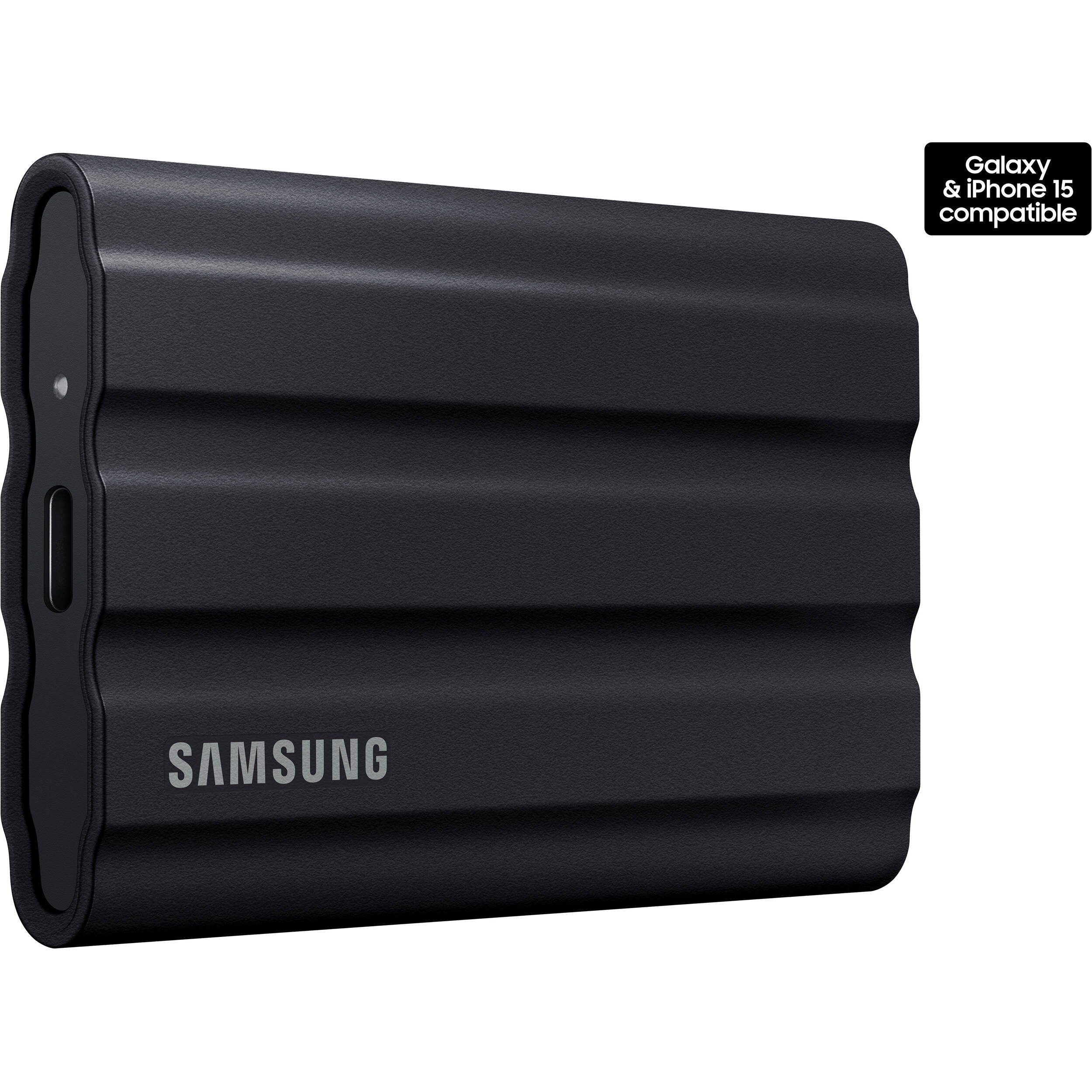 Samsung T7 Shield 1TB black rugged portable SSD with USB 3.1 Gen 2 — view 2