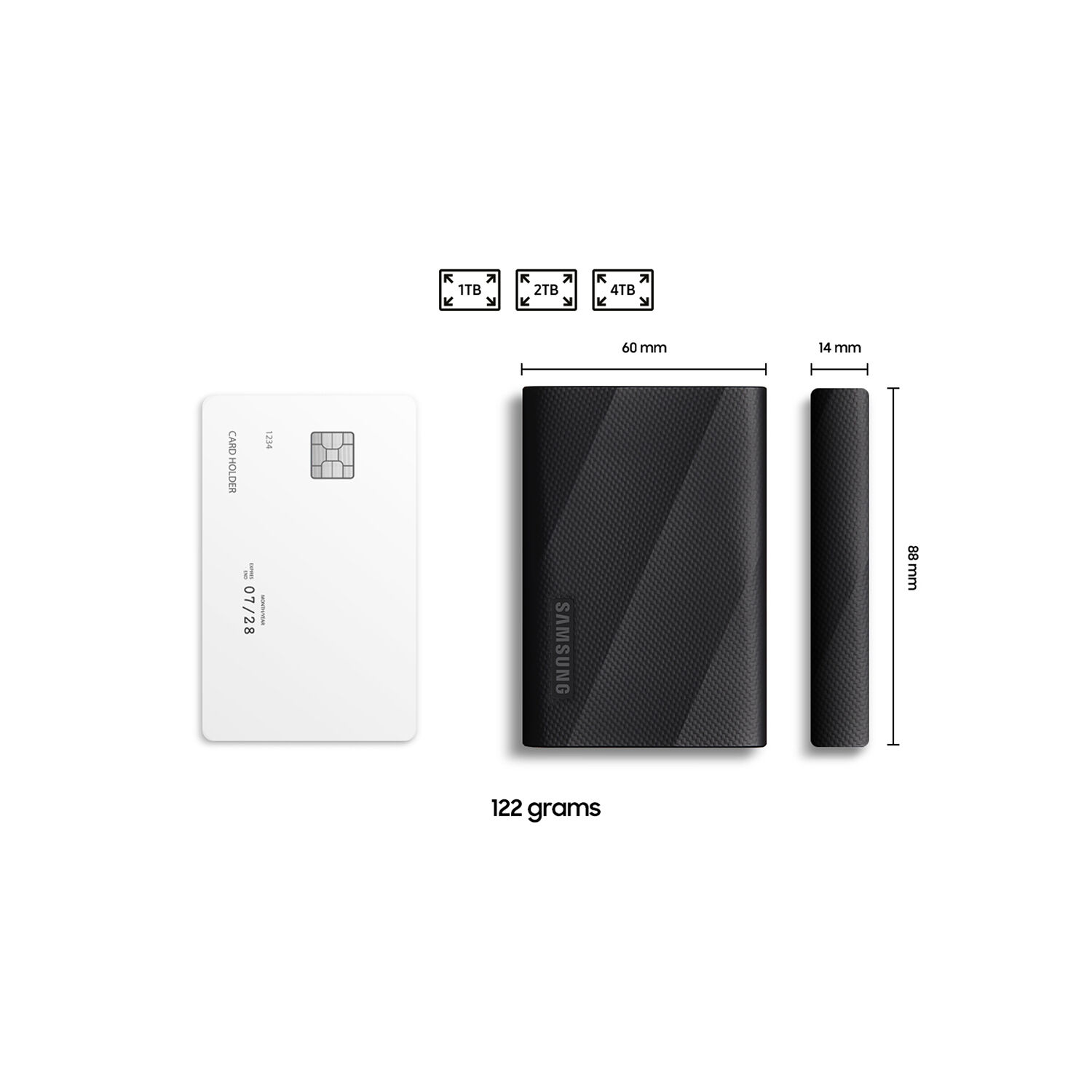 Samsung T9 Portable SSD 1TB external drive with USB-C connection — view 13