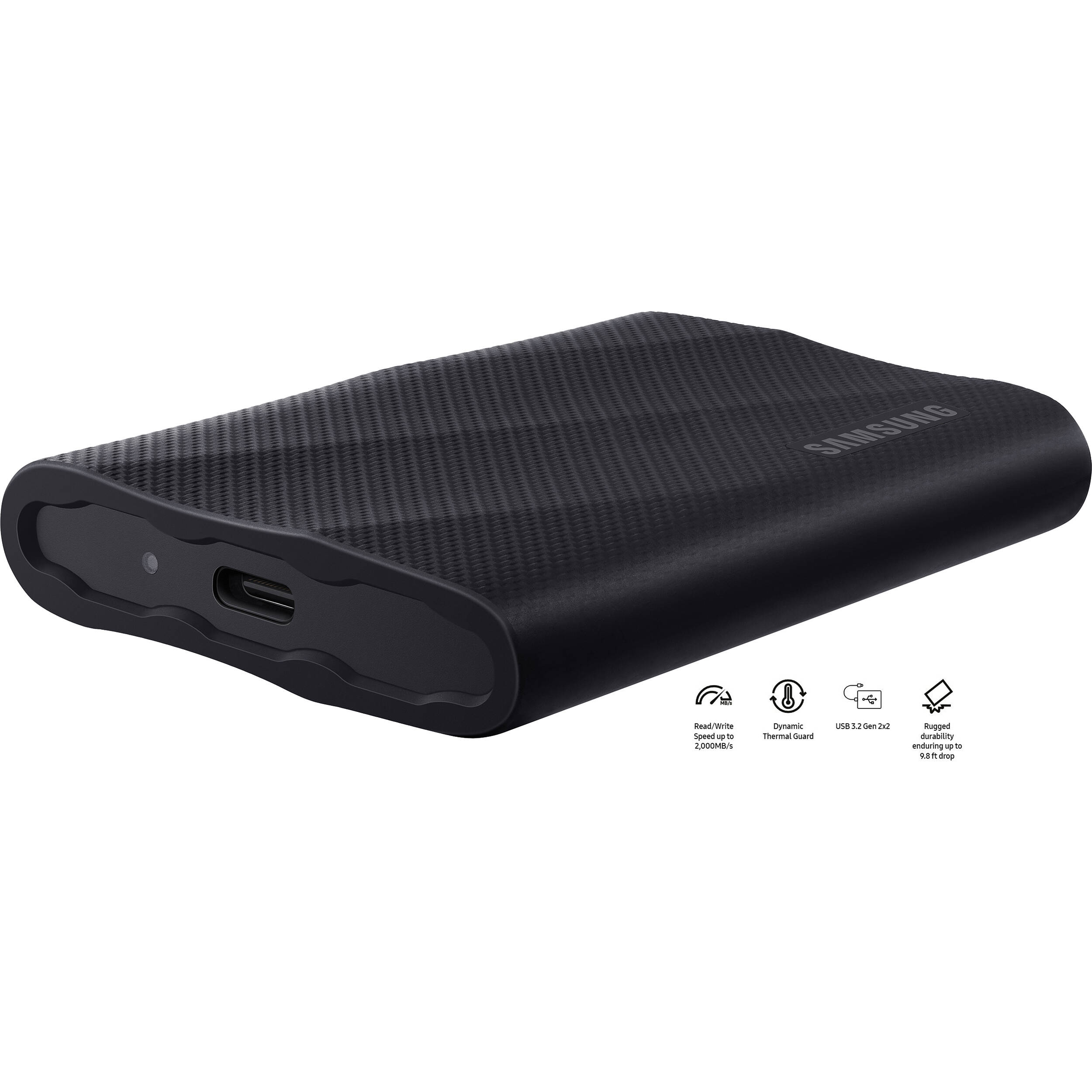 Samsung T9 Portable SSD 1TB external drive with USB-C connection — view 3