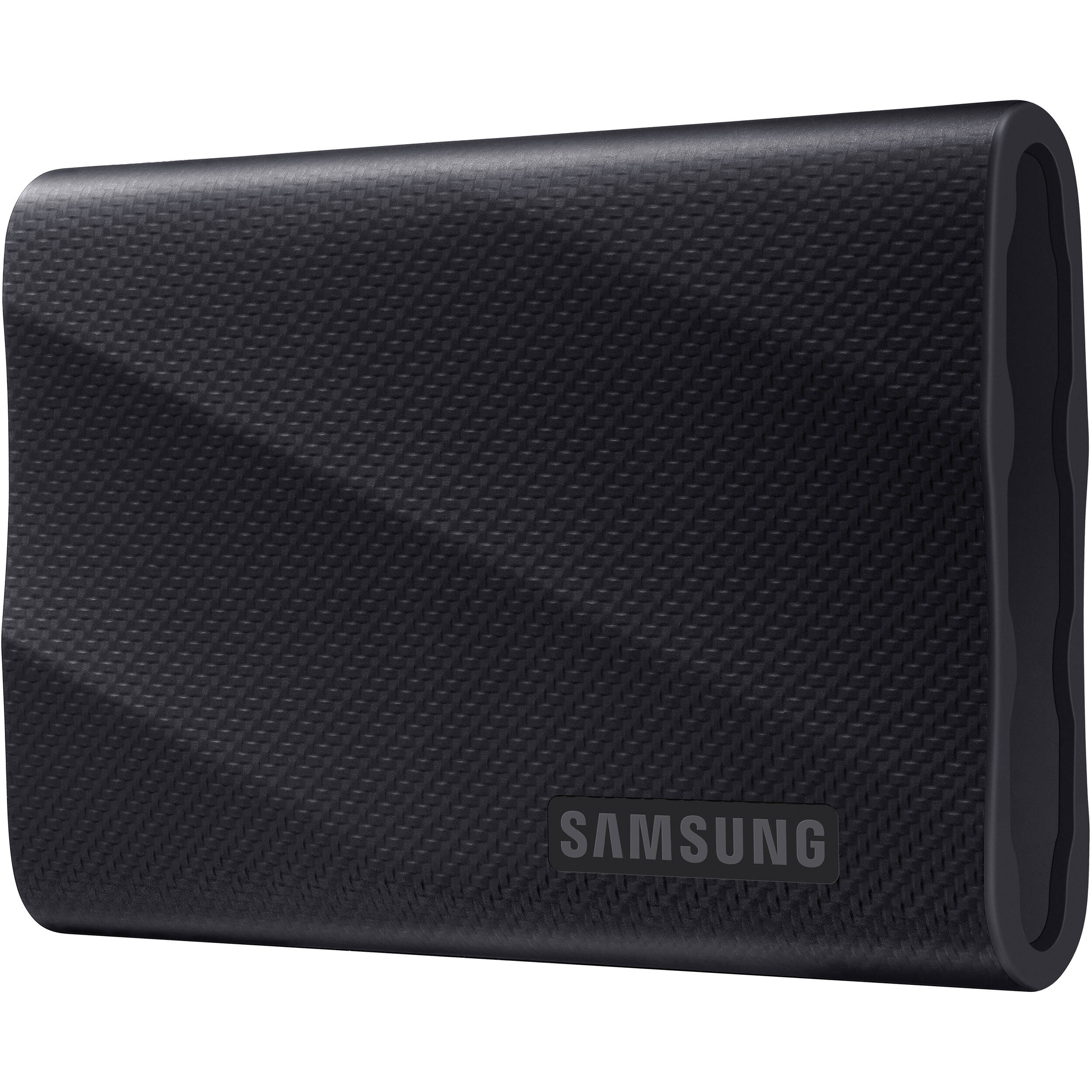 Samsung T9 2TB portable SSD in black with USB-C and USB 3.2 Gen 2x2 connectivity — view 4