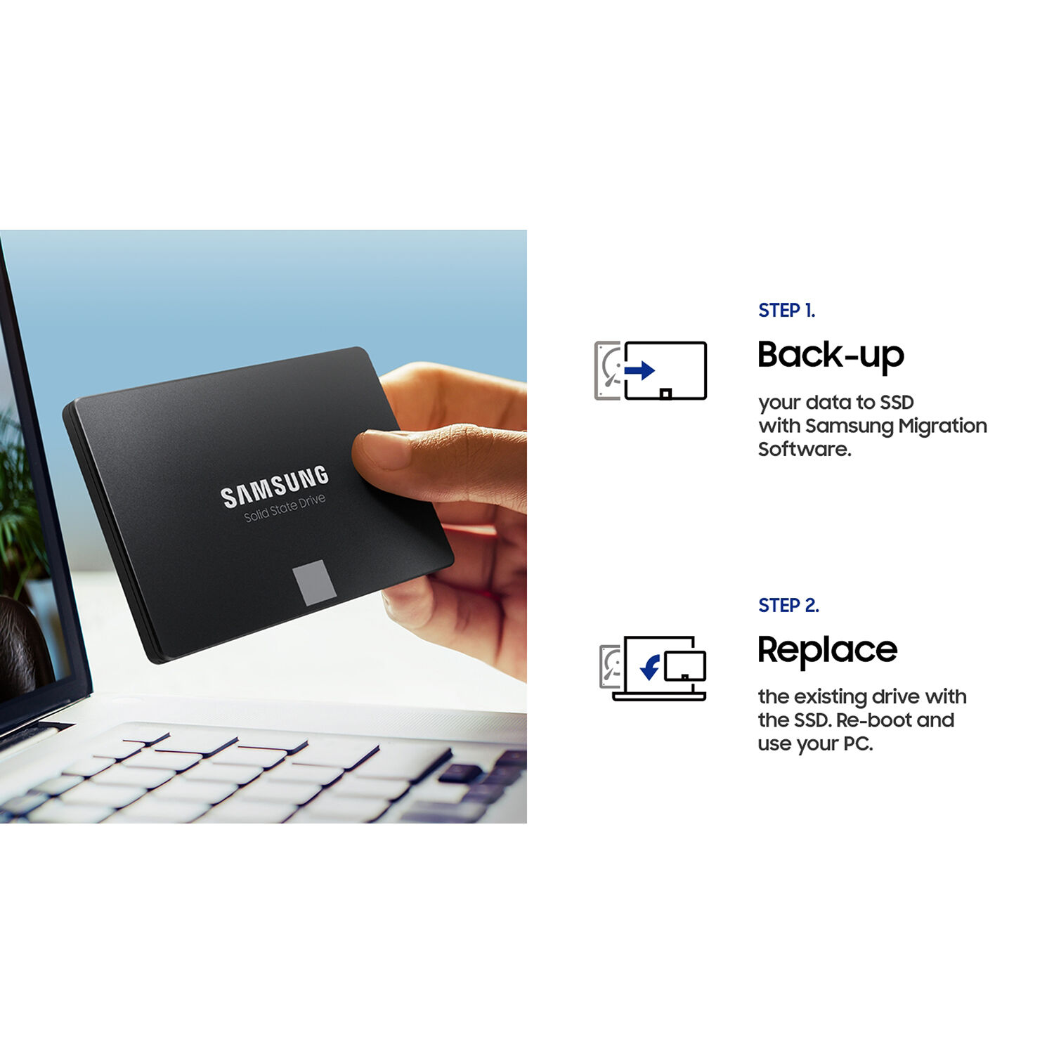 Samsung 870 EVO 1 TB 2.5-inch SATA III internal SSD MZ-77E1T0B/AM — view 10