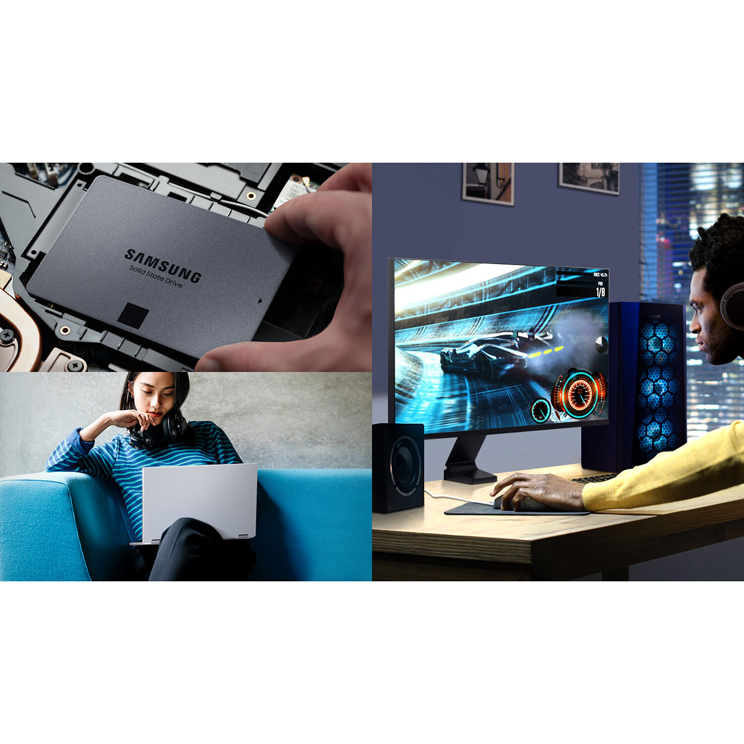 Samsung 870 QVO 8TB 2.5-inch SATA internal SSD for desktop PC storage expansion — view 8
