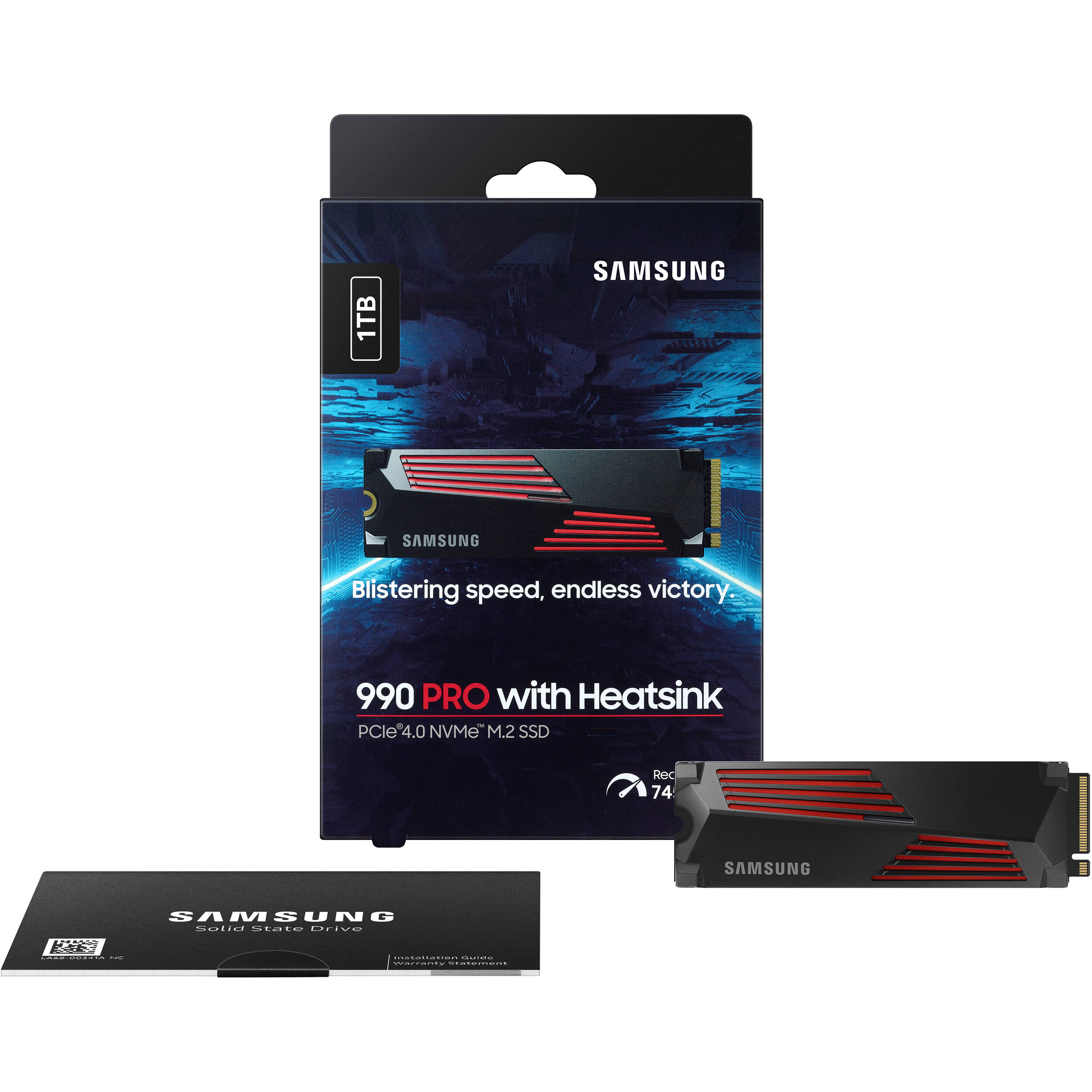 Samsung 1TB 990 PRO M.2 PCIe 4.0 SSD with heatsink — view 9