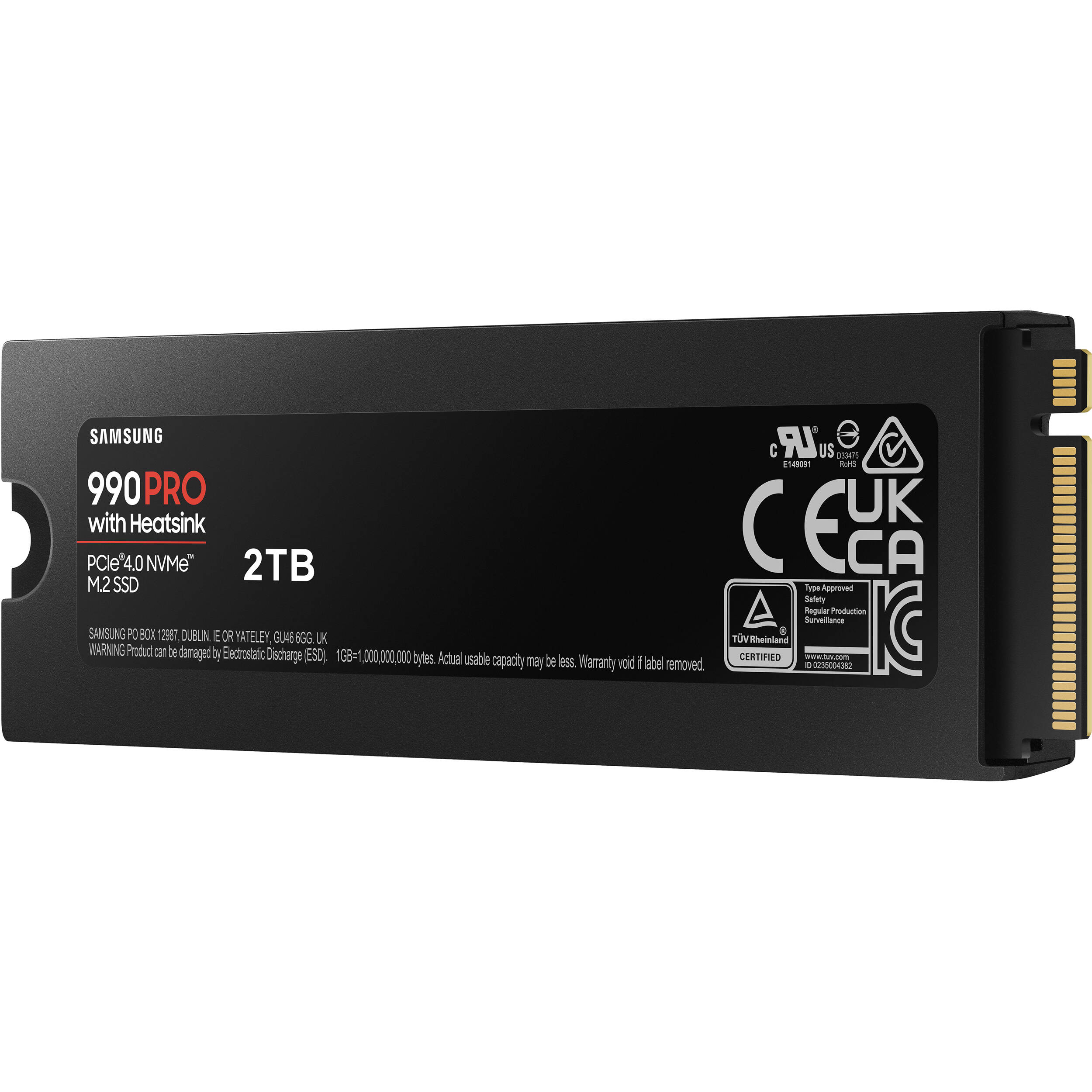 2TB 990 PRO M.2 4.0 Heatsink — view 5