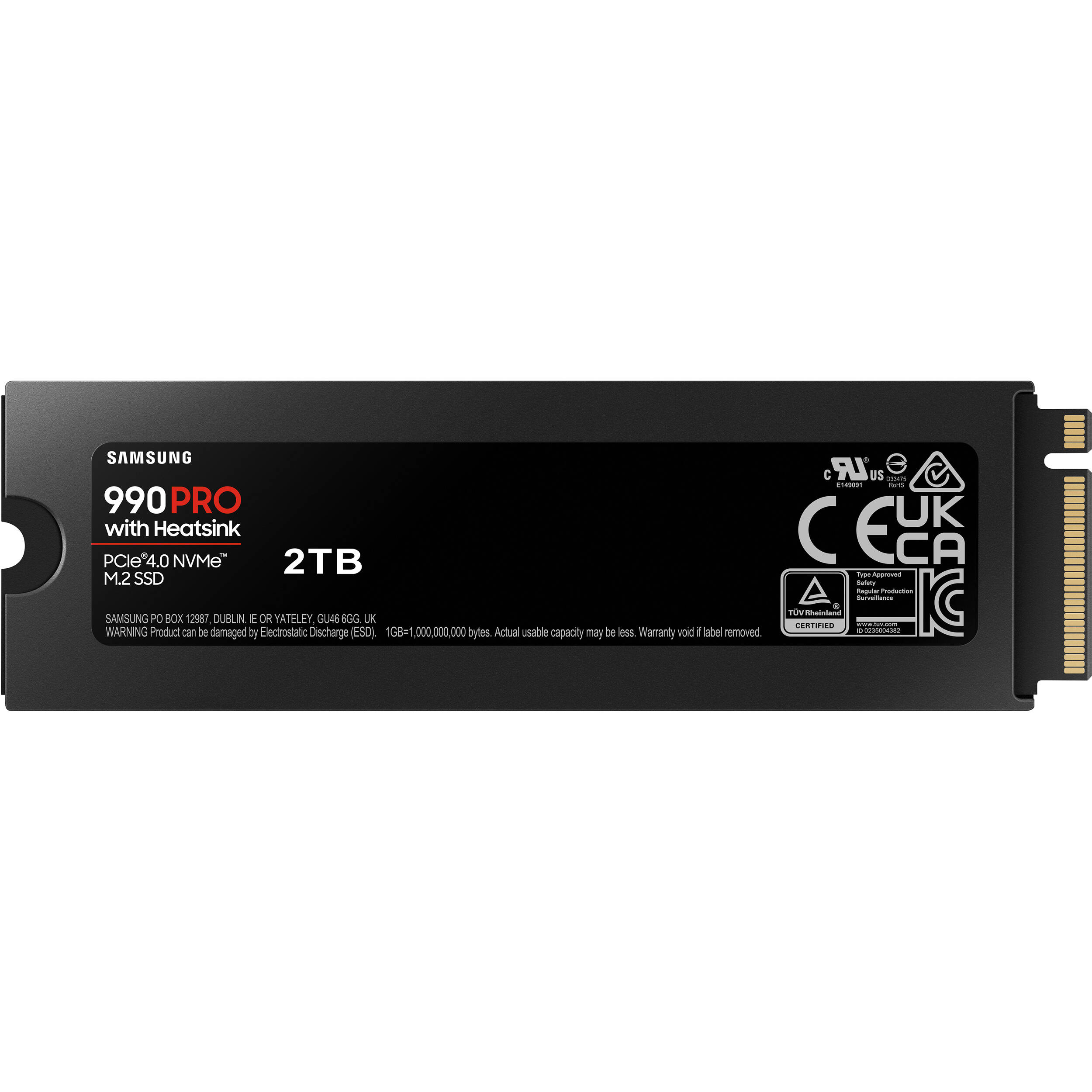 2TB 990 PRO M.2 4.0 Heatsink — view 6