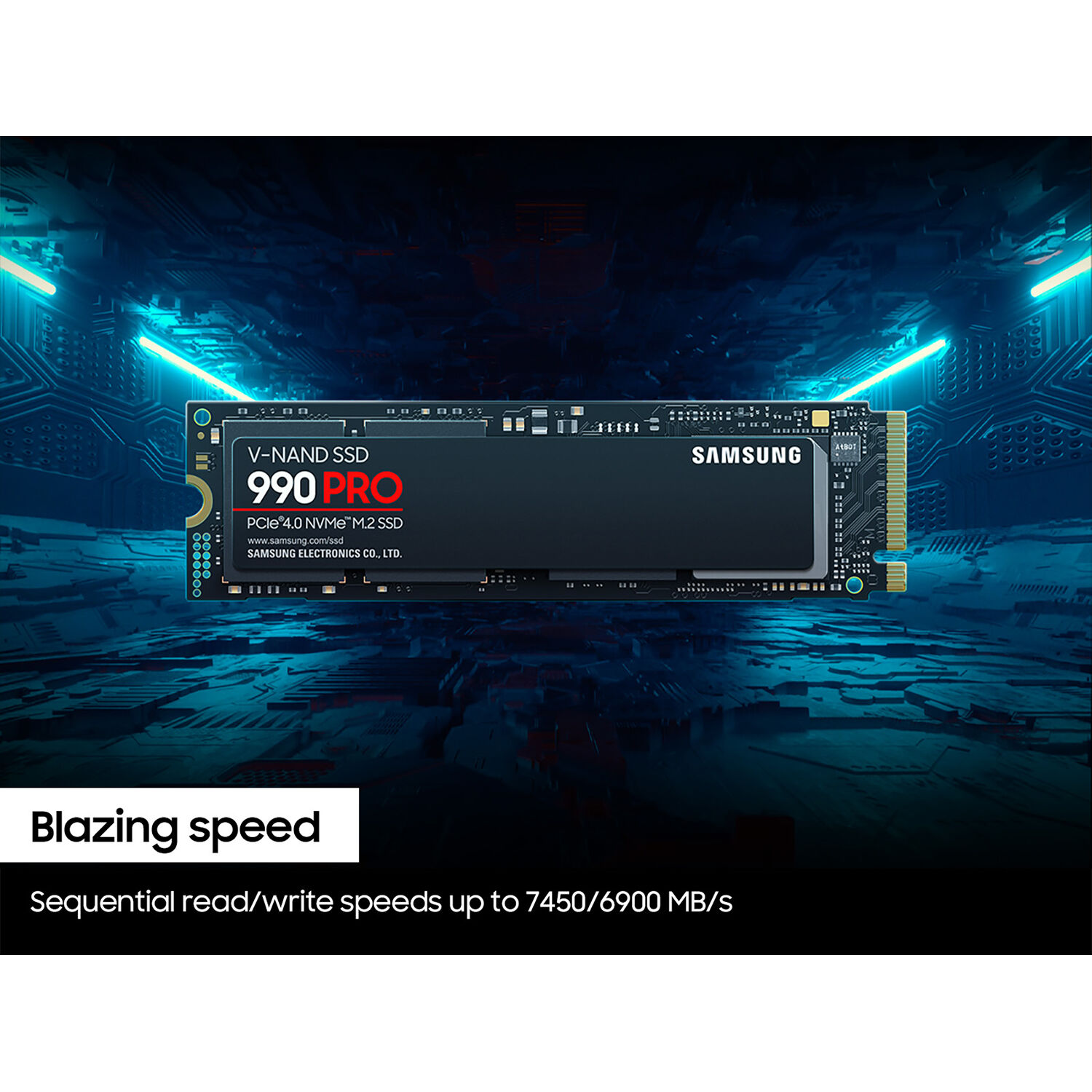 Samsung 990 PRO 4 TB PCIe 4.0 M.2 NVMe SSD for desktop storage — view 6