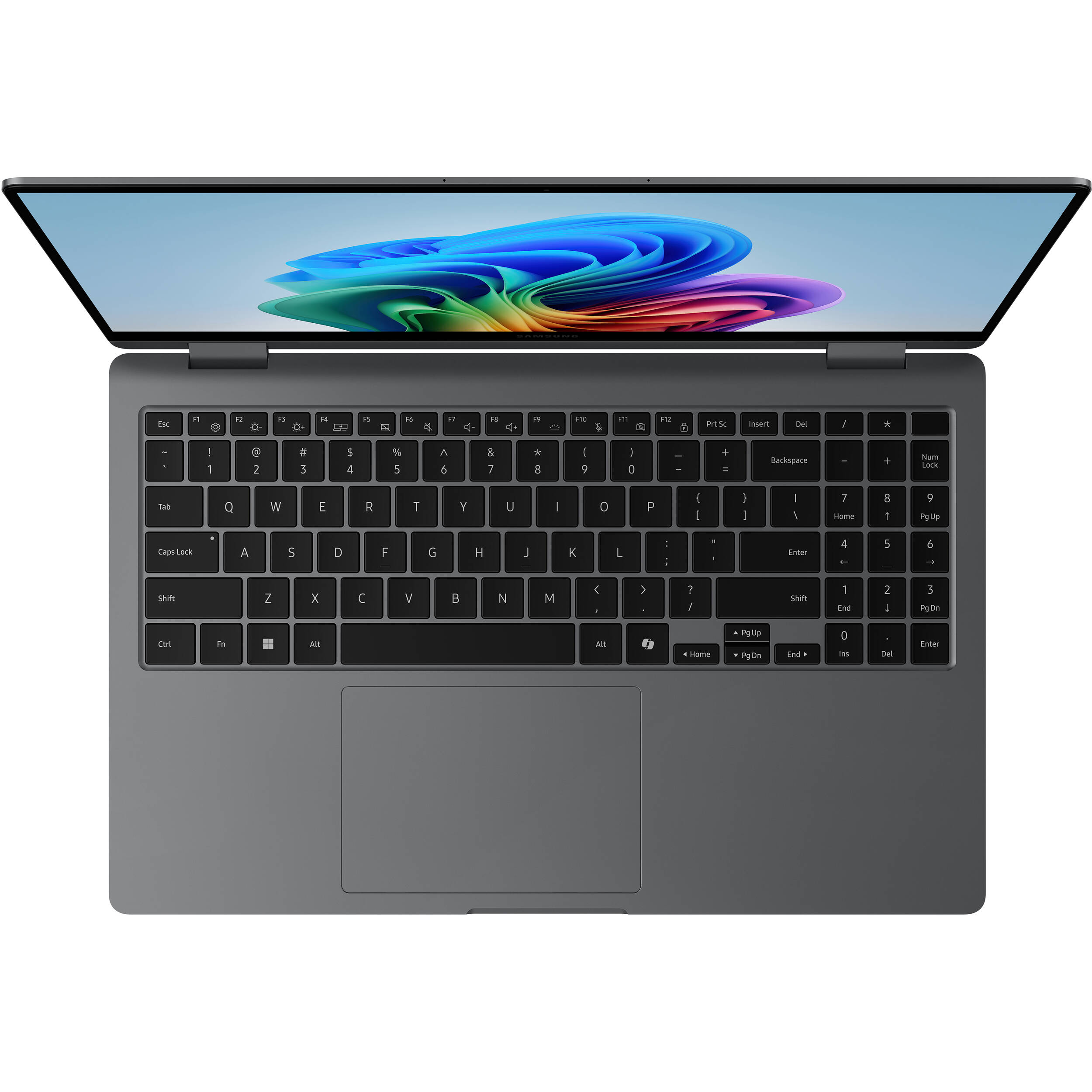 Samsung Galaxy Book5 360 15.6-inch gray 2-in-1 laptop with touch display — view 5