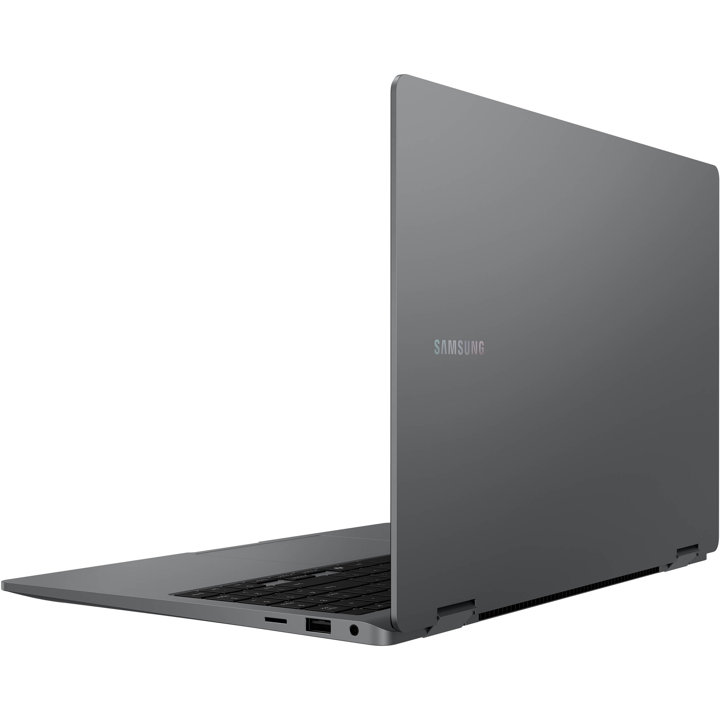 Samsung Galaxy Book5 360 15.6-inch gray 2-in-1 laptop with convertible touchscreen design — view 4