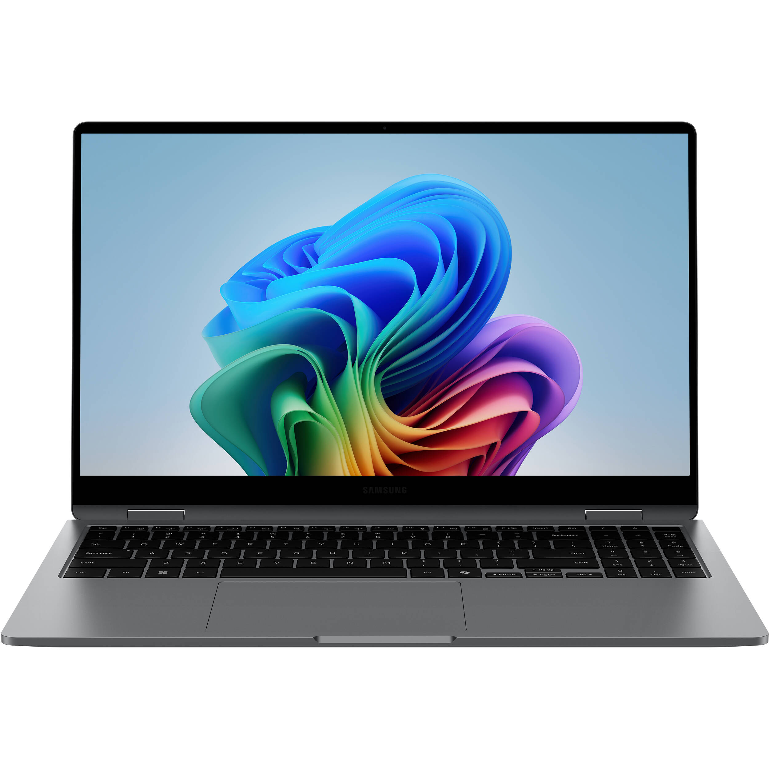 Samsung Galaxy Book5 360 15.6-inch gray 2-in-1 laptop with convertible touchscreen design — view 9