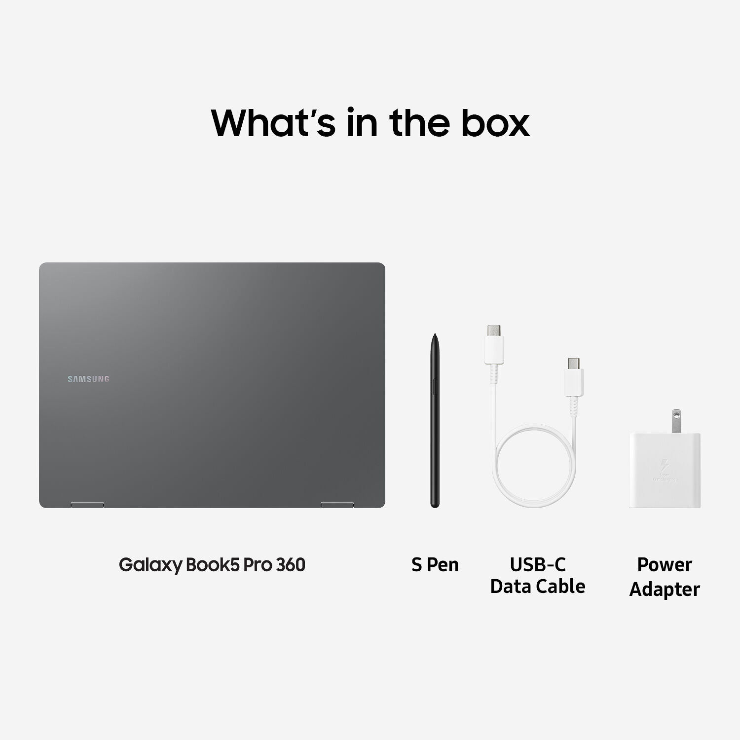 Samsung Galaxy Book5 Pro 360 16-inch gray 2-in-1 laptop — view 12