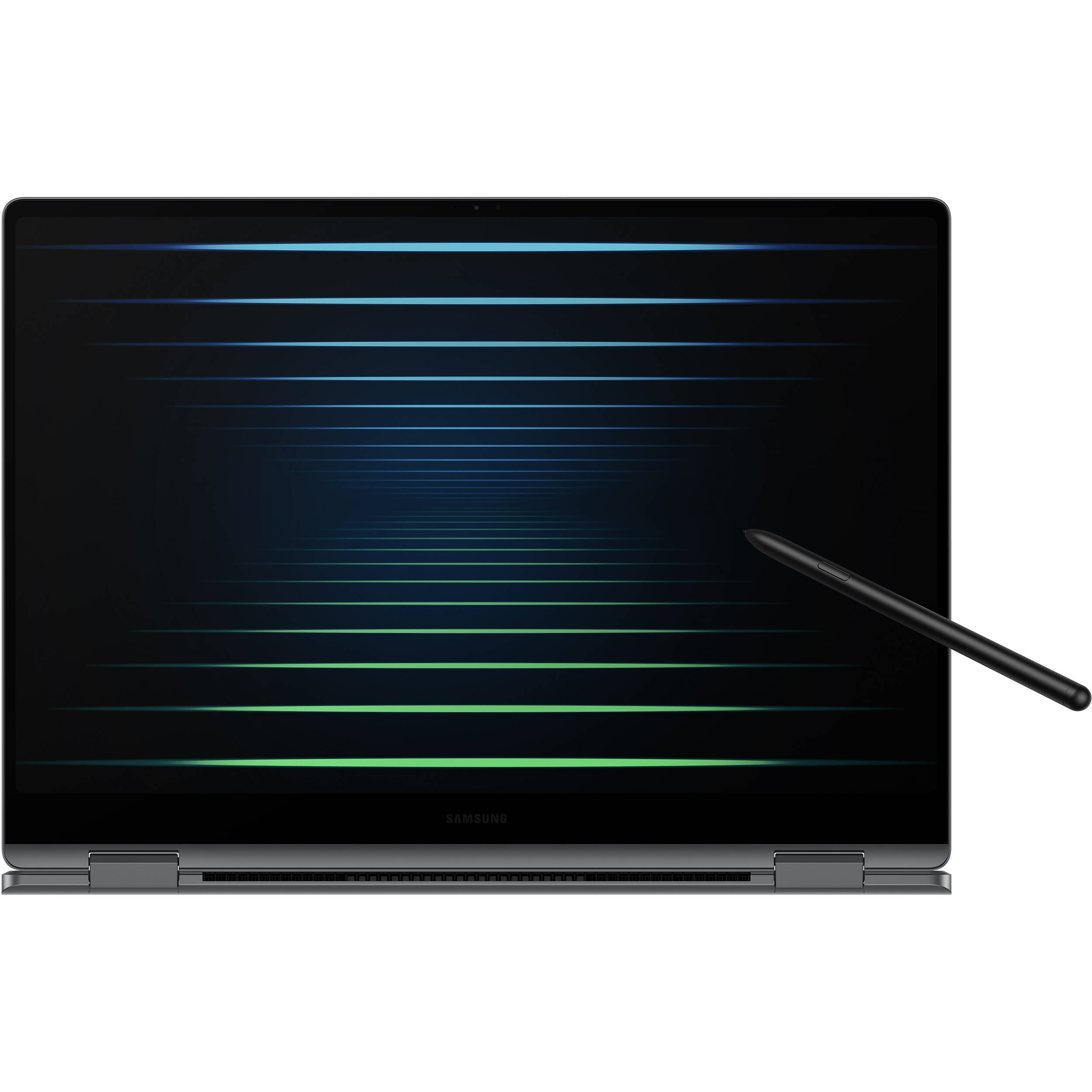 Samsung Galaxy Book5 Pro 360 16-inch gray 2-in-1 laptop with Intel Core Ultra 7, 32 GB RAM, and 1 TB SSD — view 2