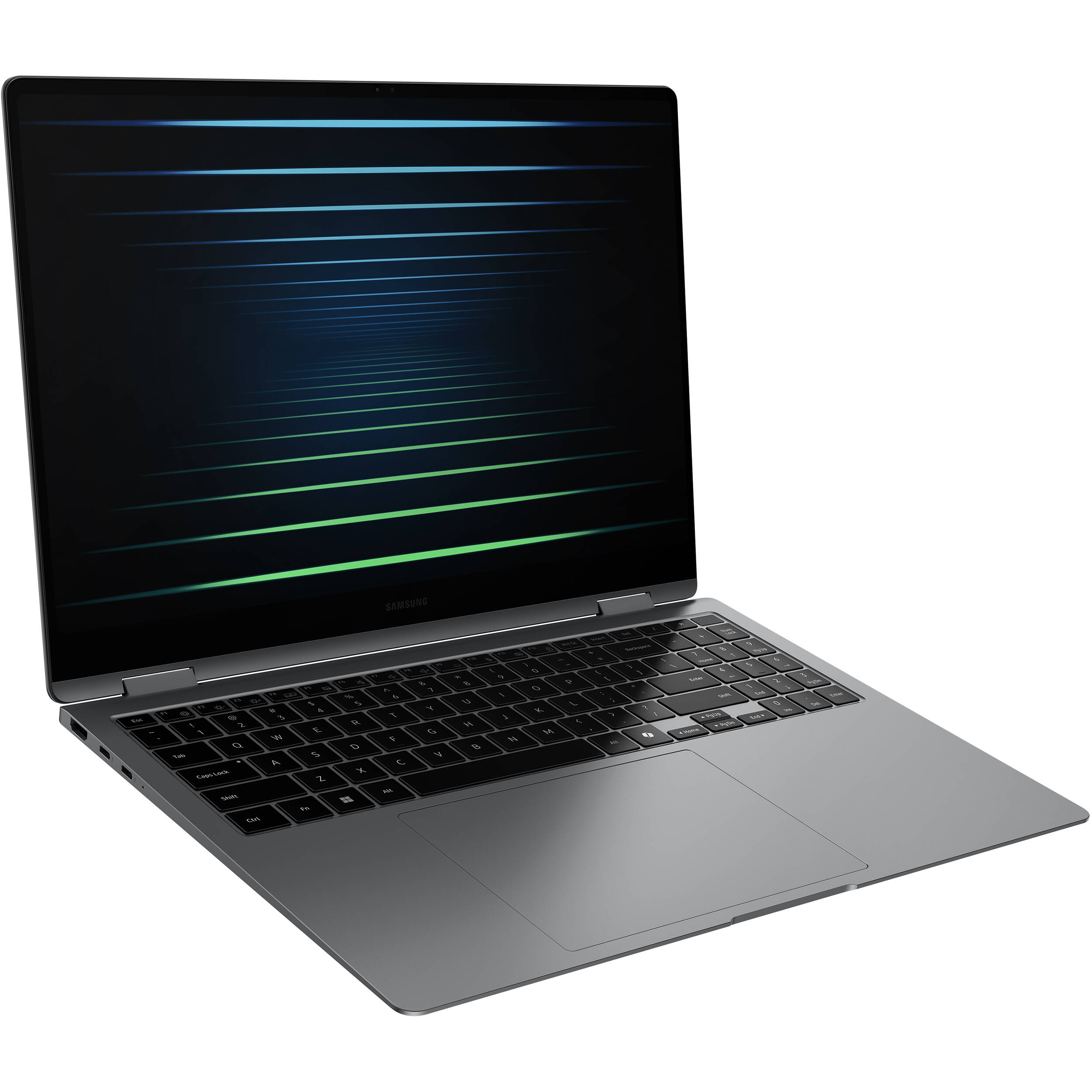 Samsung Galaxy Book5 Pro 360 16-inch gray 2-in-1 laptop with Intel Core Ultra 7, 32 GB RAM, and 1 TB SSD — view 3