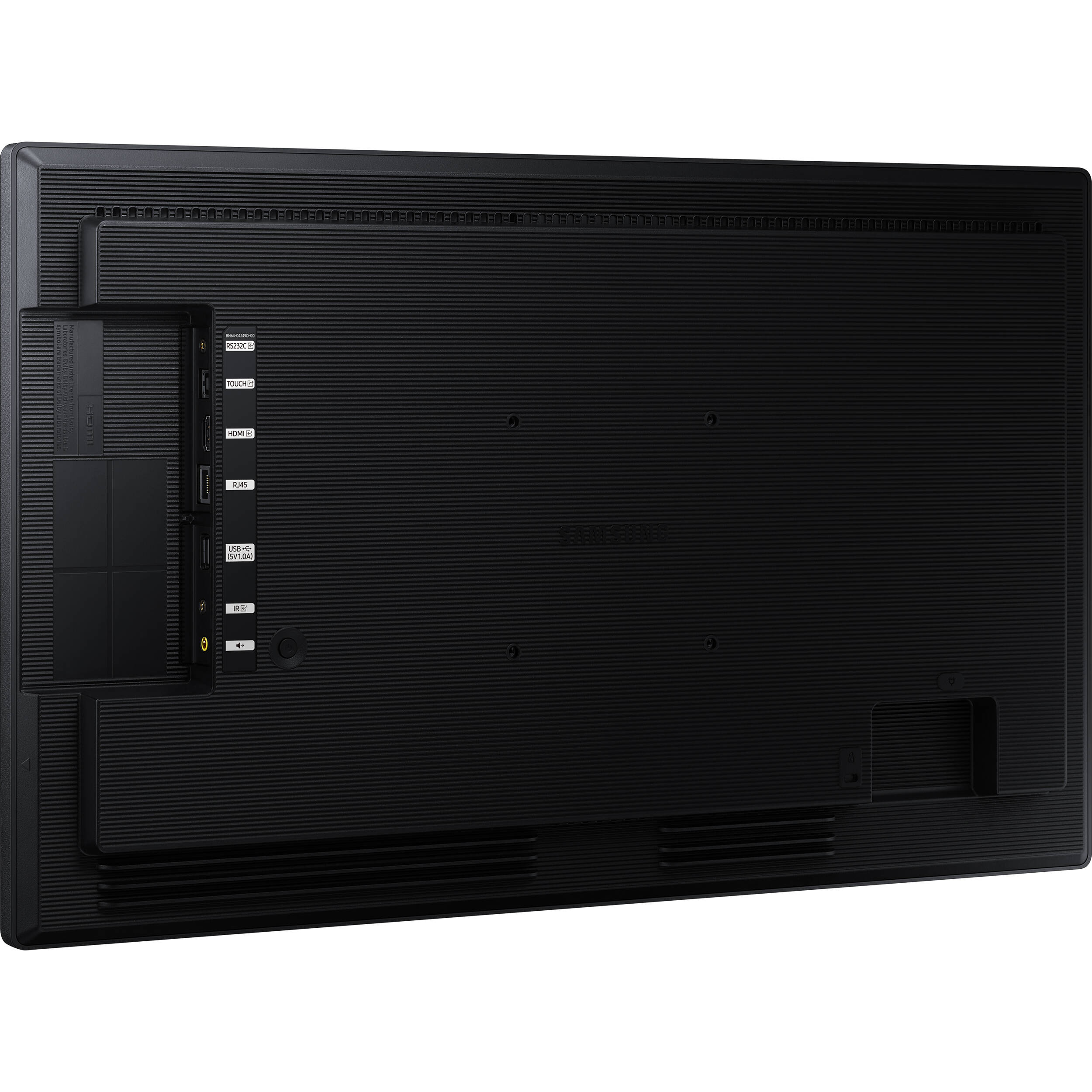 Samsung QB24C-T 24-inch UHD LED LCD display in portrait orientation for business signage — view 6