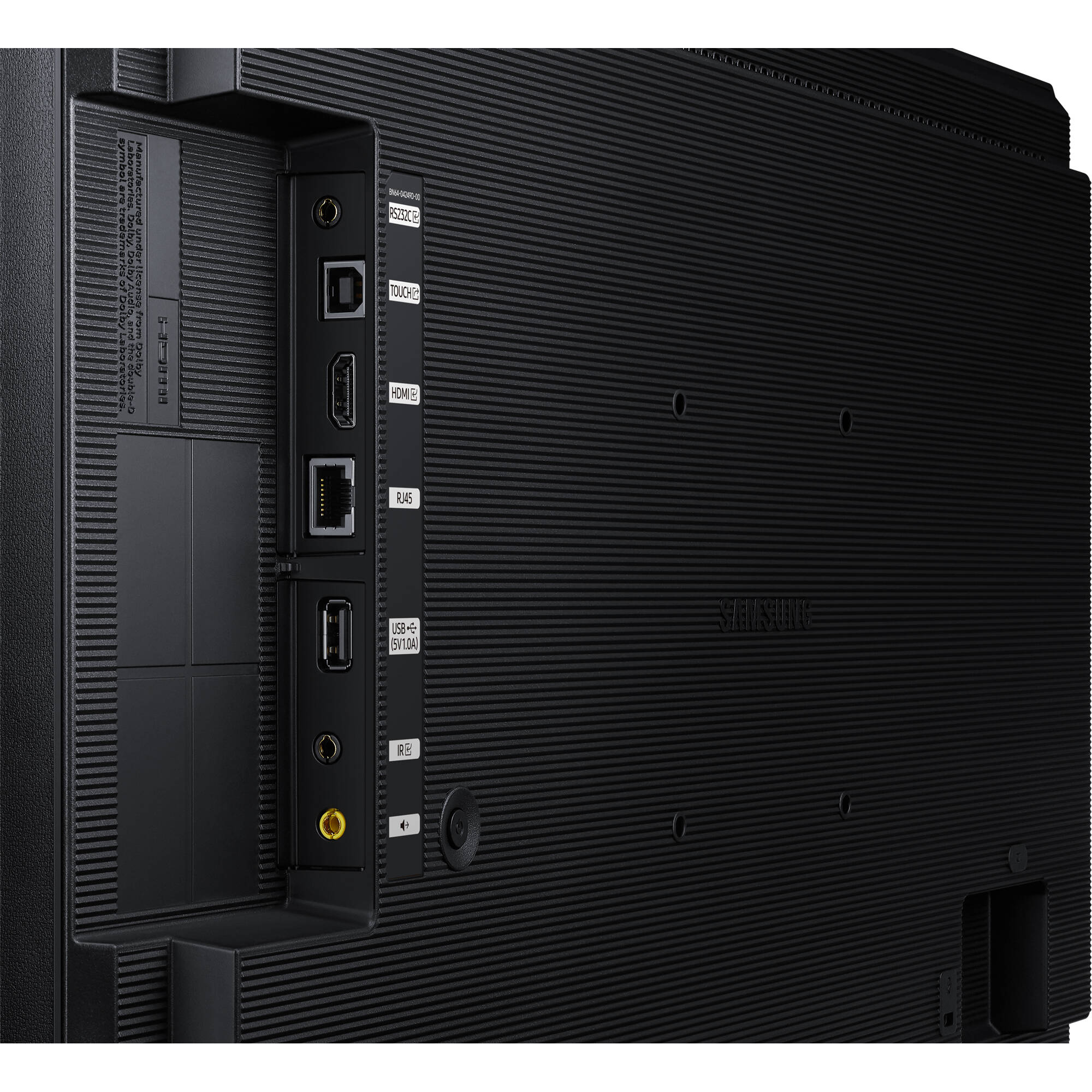 Samsung QB24C-T 24-inch UHD LED LCD display in portrait orientation for business signage — view 7
