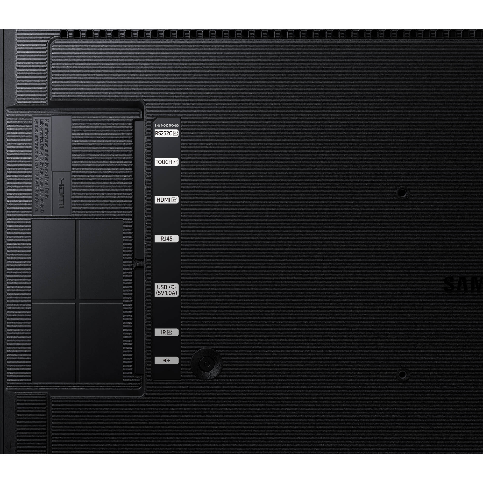 Samsung QB24C-T 24-inch UHD LED LCD display in portrait orientation for business signage — view 8