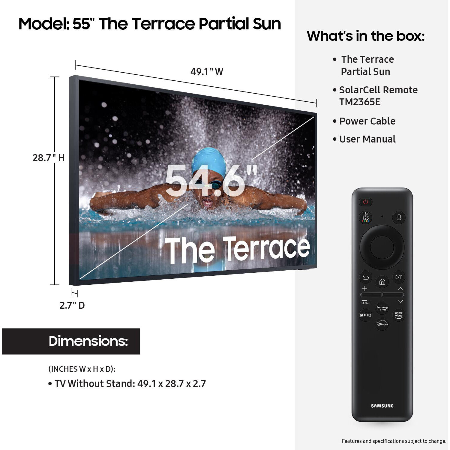 Samsung 55-inch Neo QLED 4K 120 Hz display for bright indoor-outdoor viewing — view 5
