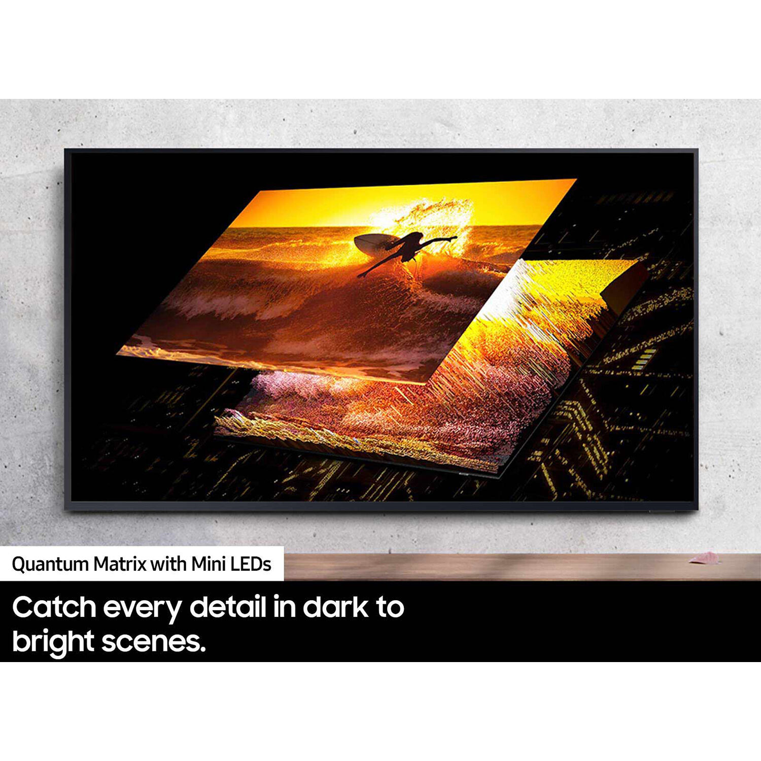 Samsung 55-inch Neo QLED 4K 120 Hz display for bright indoor-outdoor viewing — view 7