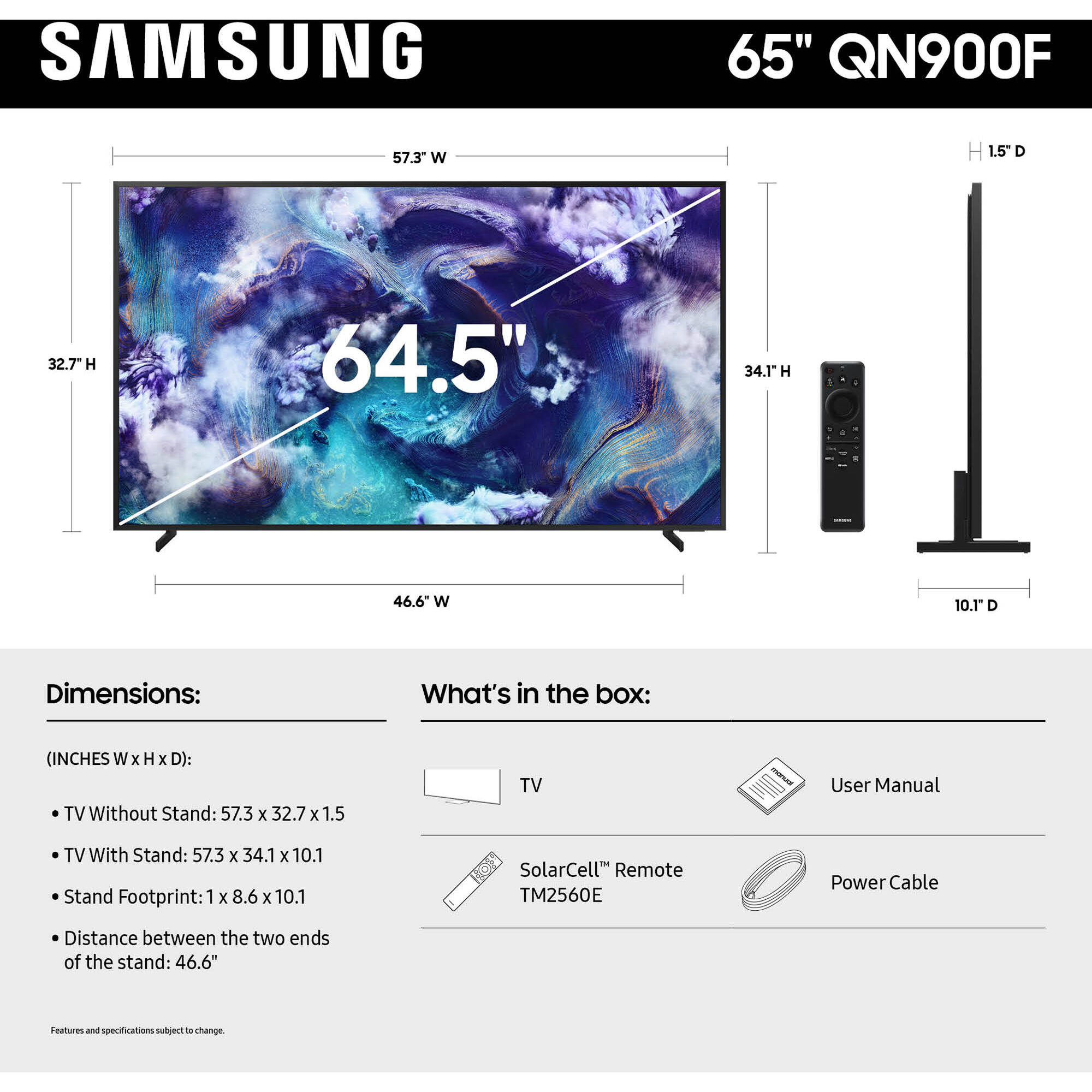 Samsung 65-inch Neo QLED 8K smart TV with 120 Hz refresh rate — view 5