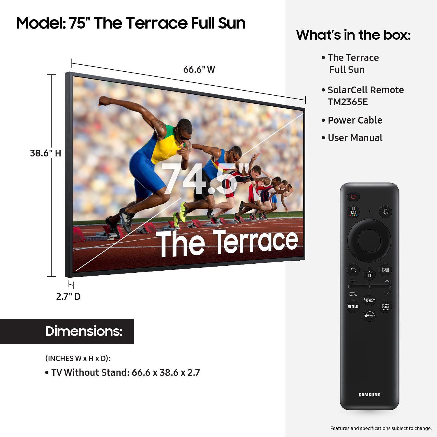 Samsung 75-inch Neo QLED 4K smart TV with 120 Hz refresh rate for bright-room viewing — view 5