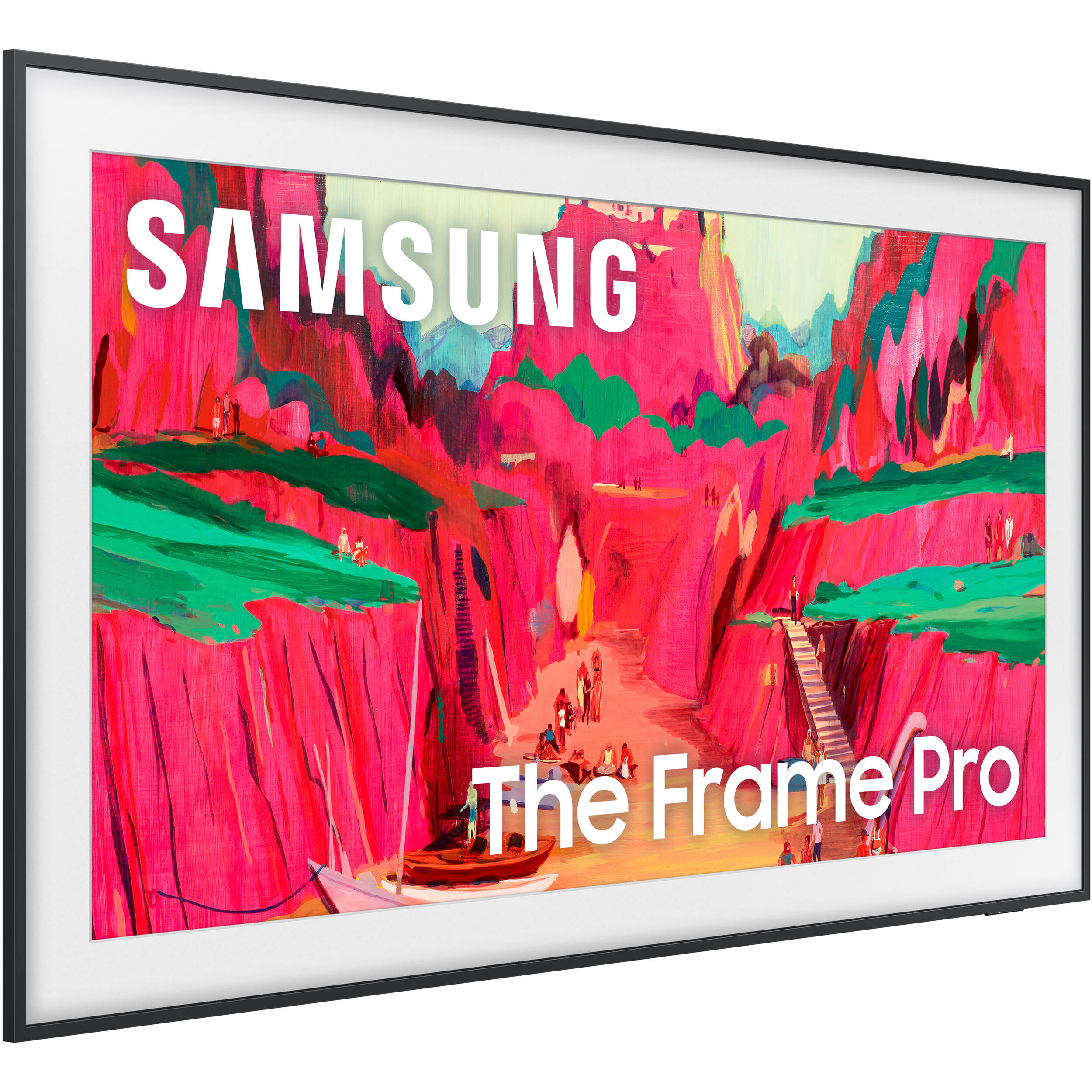 Samsung 85-inch Neo QLED 4K Frame smart TV with slim bezel for premium boardrooms and hospitality spaces — view 2