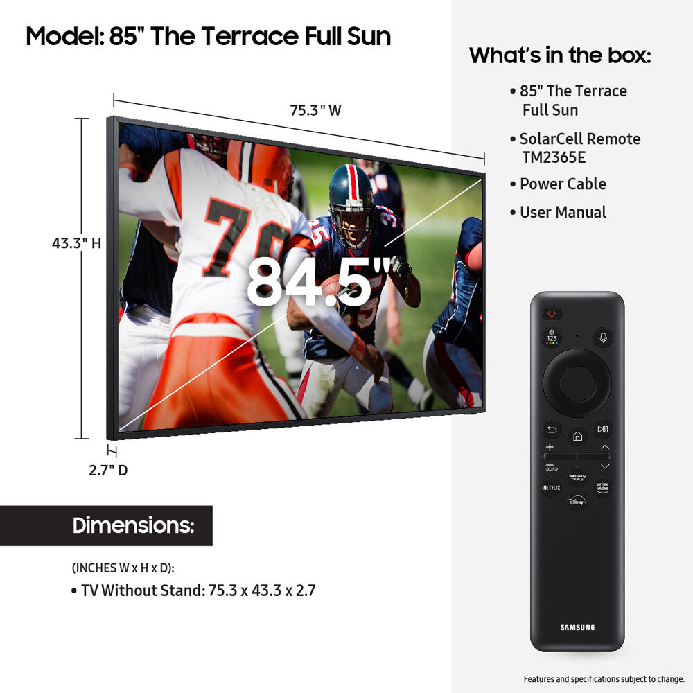 Samsung 85-inch QLED 4K TV with 120 Hz refresh rate for premium viewing spaces — view 5