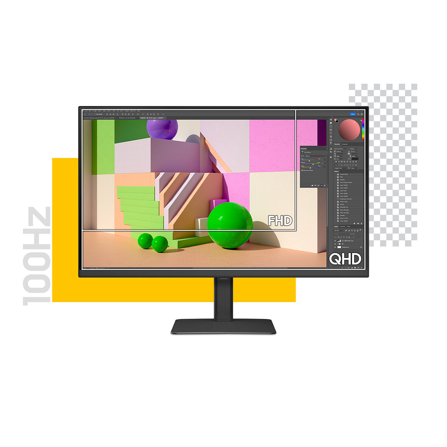 Samsung S27D606EAN 27-inch QHD IPS monitor with adjustable stand — view 15