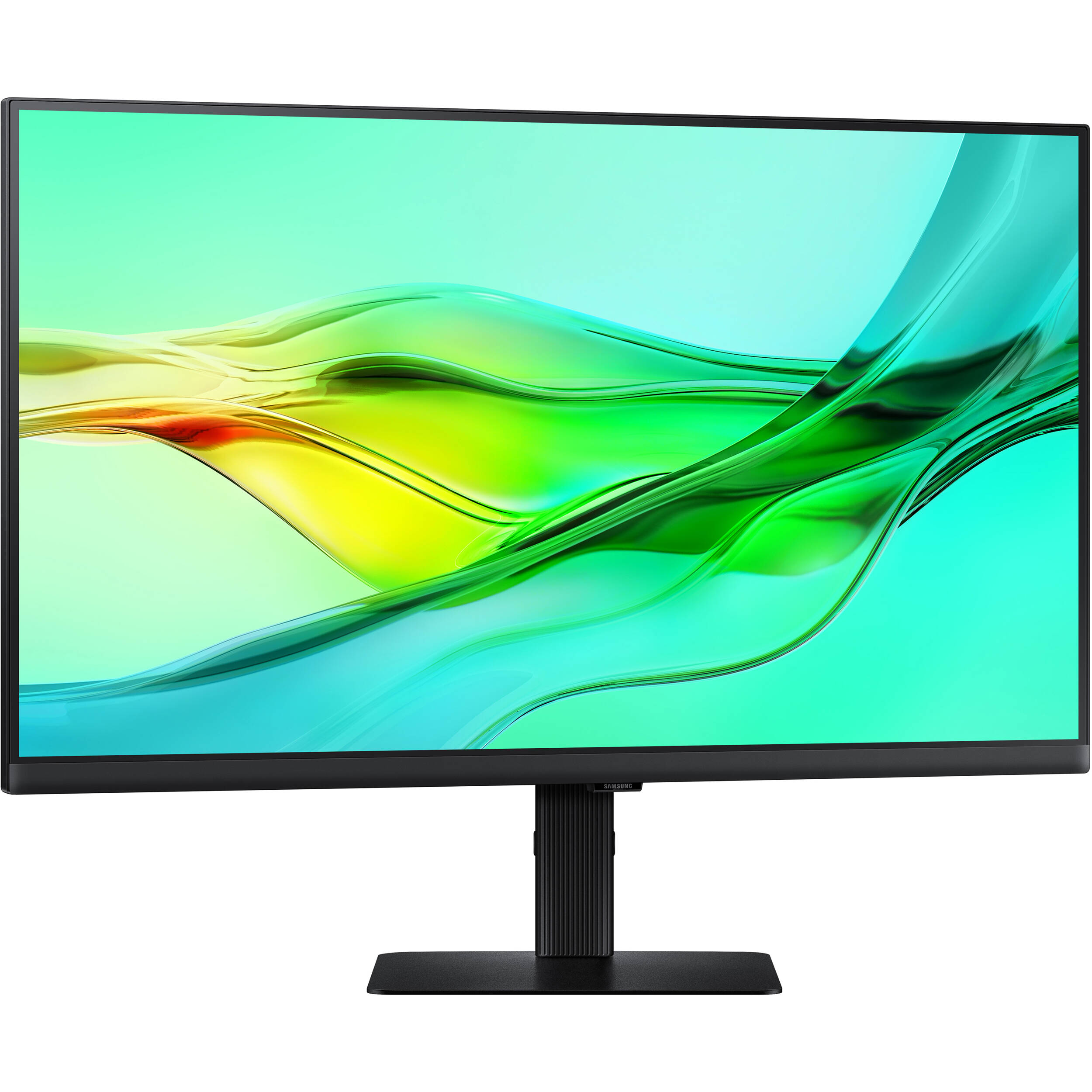 Samsung 27-inch QHD IPS monitor with USB-C, KVM, LAN, HDMI, DisplayPort, and adjustable stand — view 2