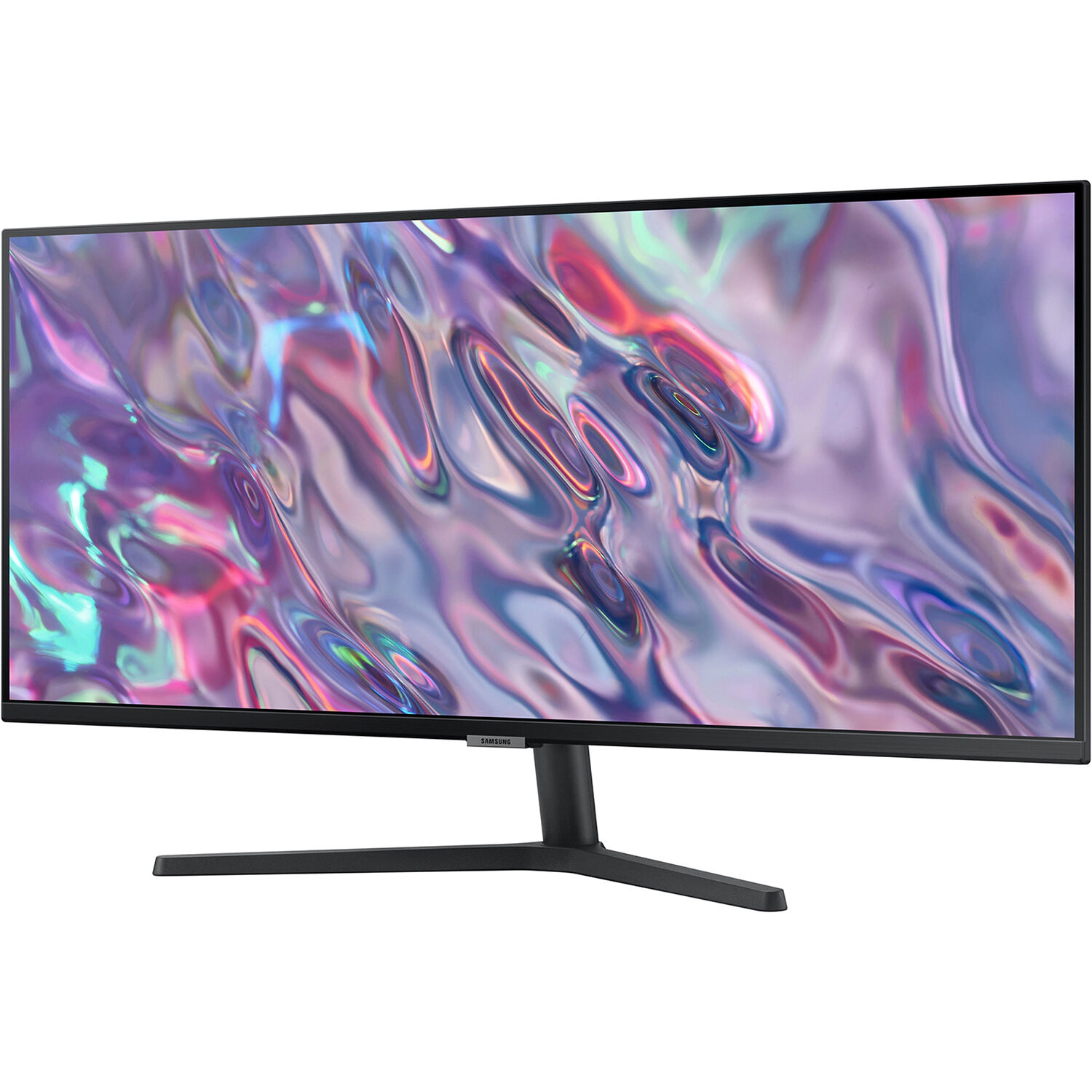 Samsung 34-inch ultrawide IPS monitor with WQHD resolution, slim bezels, and adjustable stand — view 3