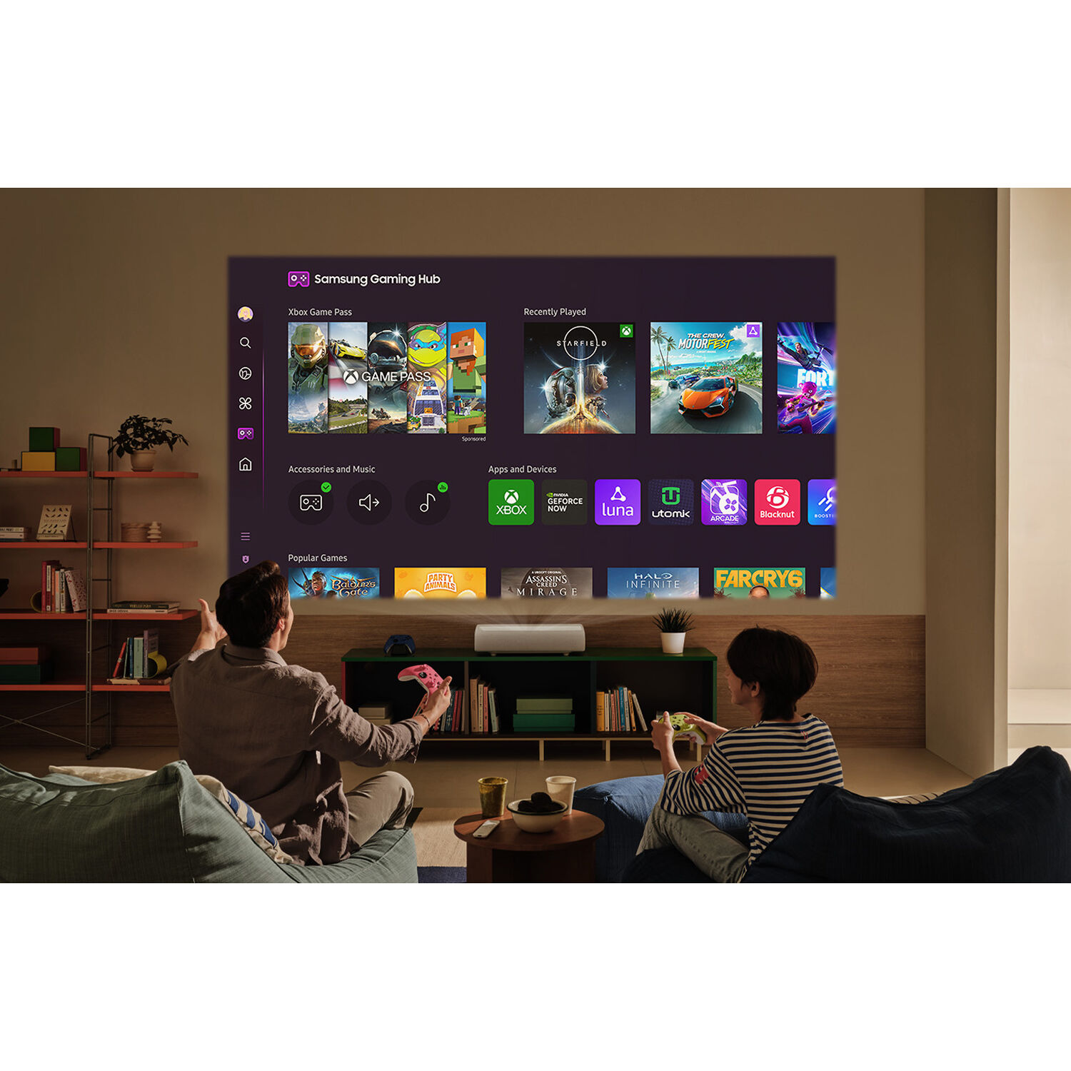 Samsung SP-LPU9DSAXXZA 4K 3,200 lumen triple-laser projector for premium home theater — view 19