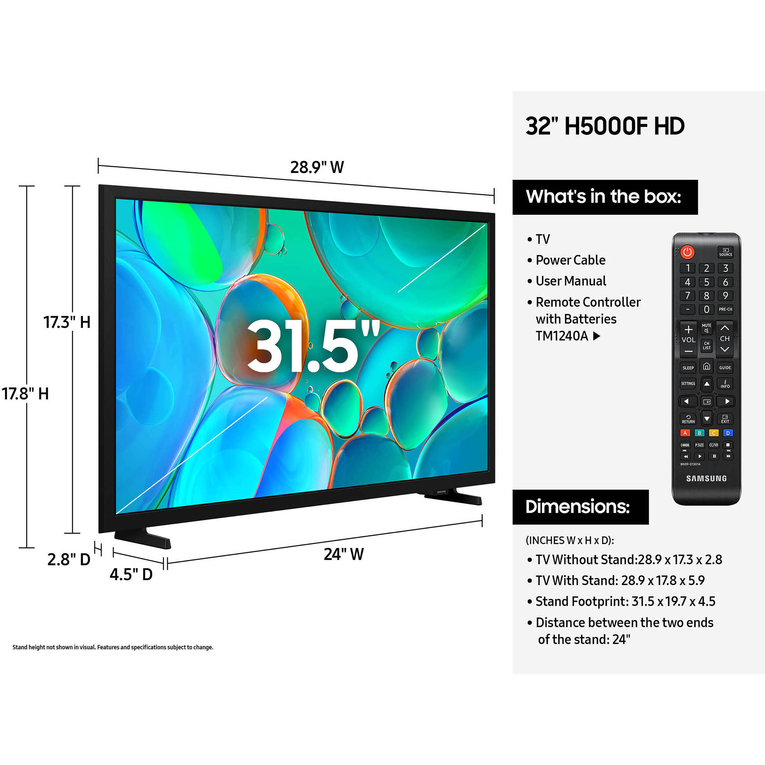 Samsung 32-inch HD LED smart TV with 60 Hz refresh rate — view 4