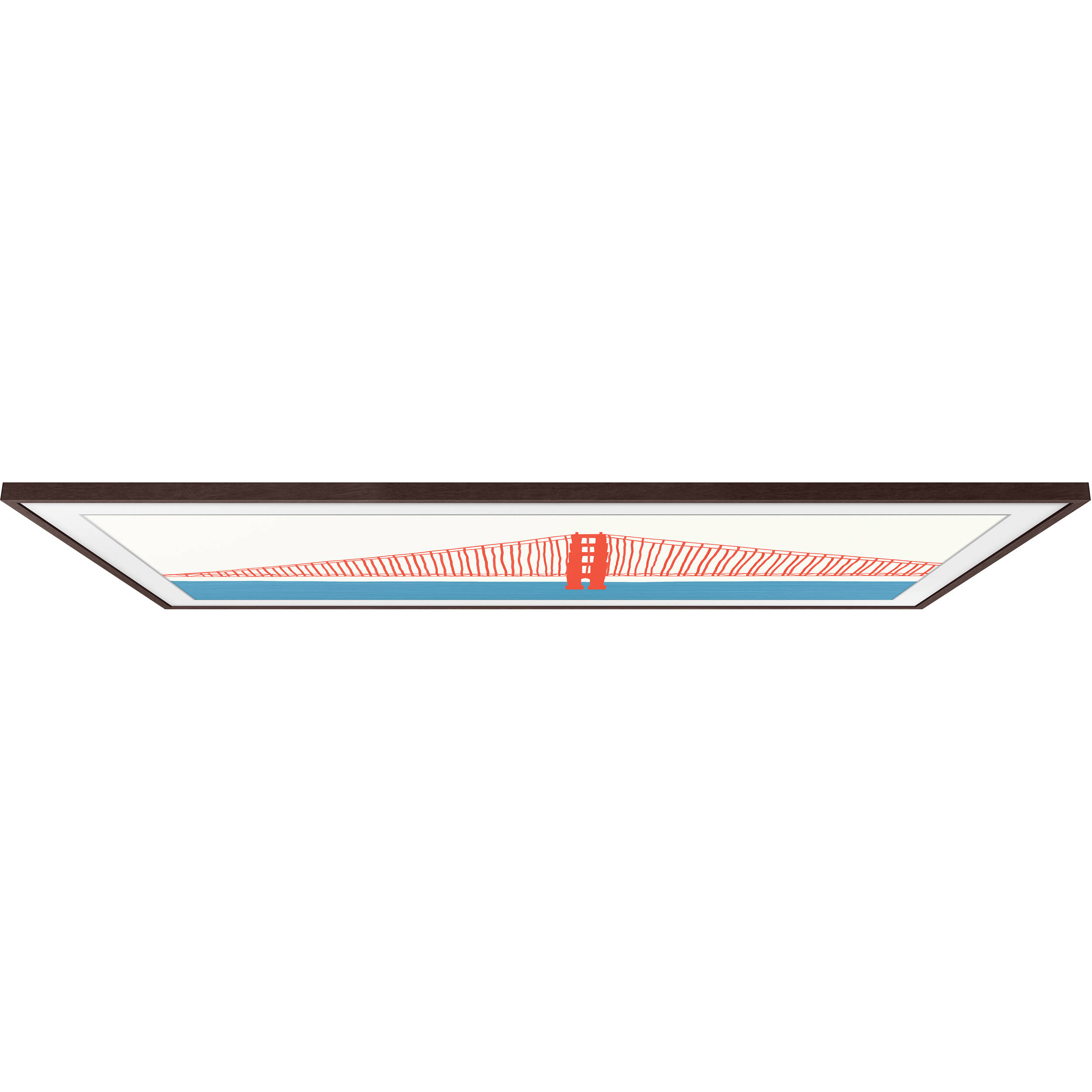 Samsung 43-inch The Frame customizable bezel in Modern Brown — view 3