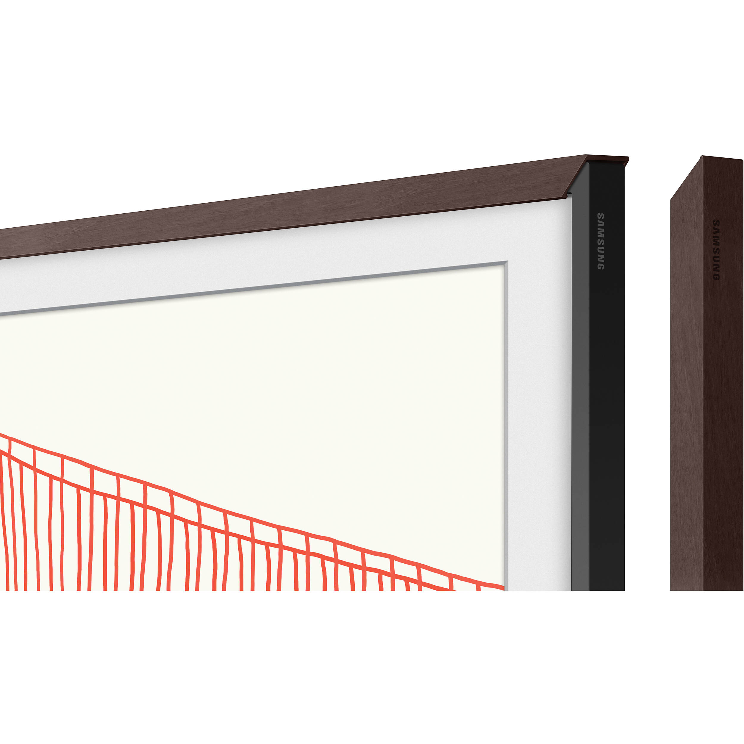 Samsung 43-inch The Frame customizable bezel in Modern Brown — view 5