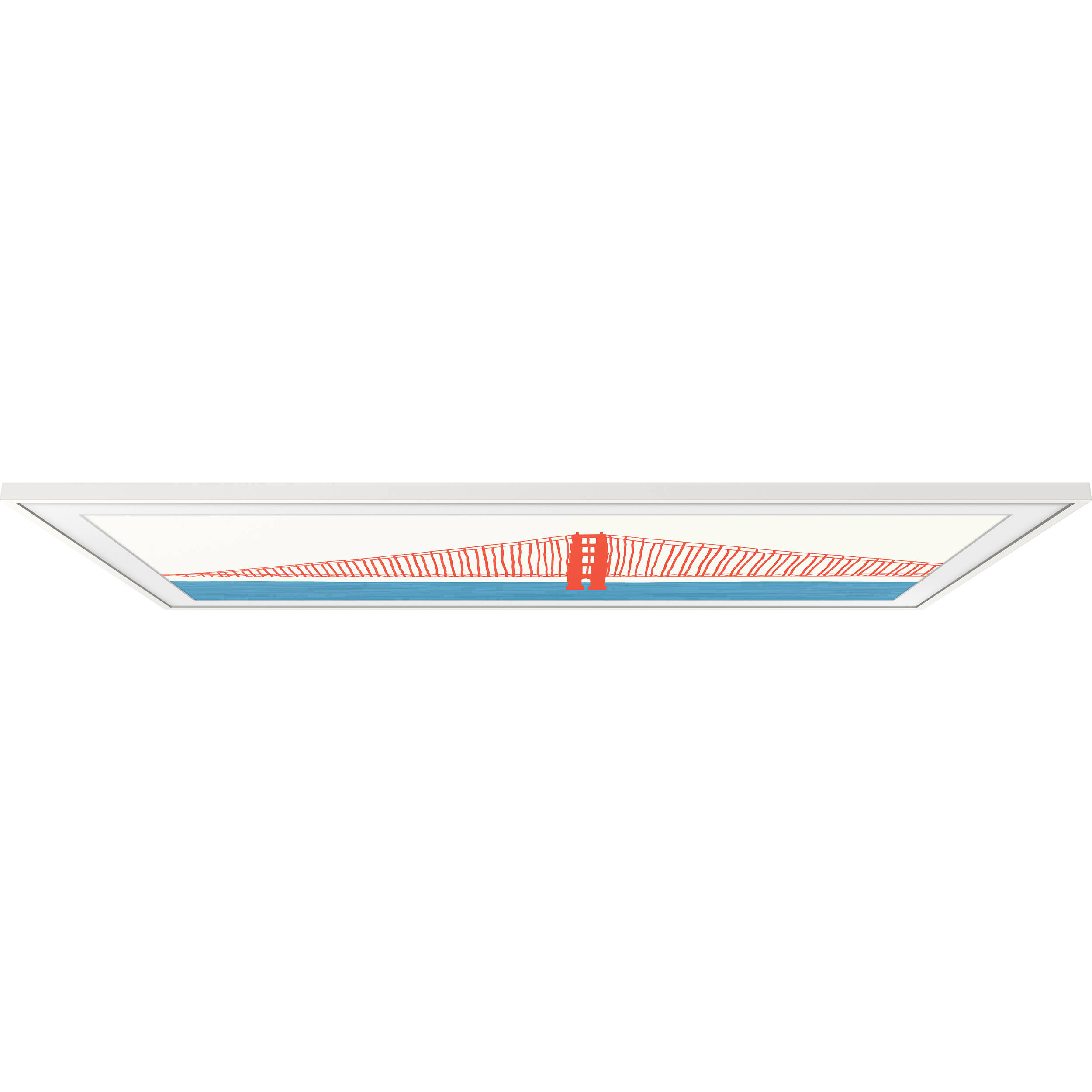 Samsung 55-inch The Frame customizable bezel in Modern White for 2021 models — view 3