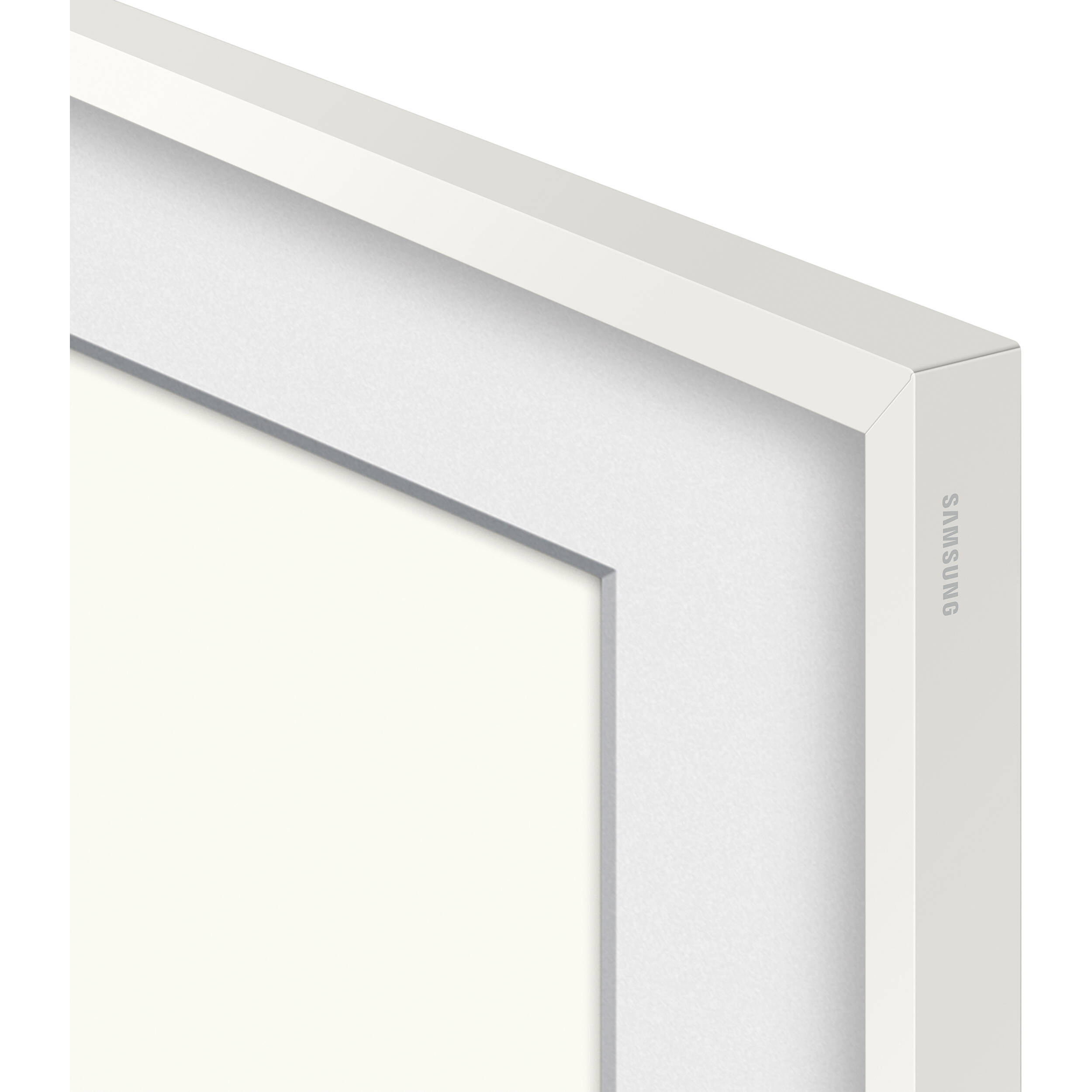 Samsung 55-inch The Frame customizable bezel in Modern White for 2021 models — view 4