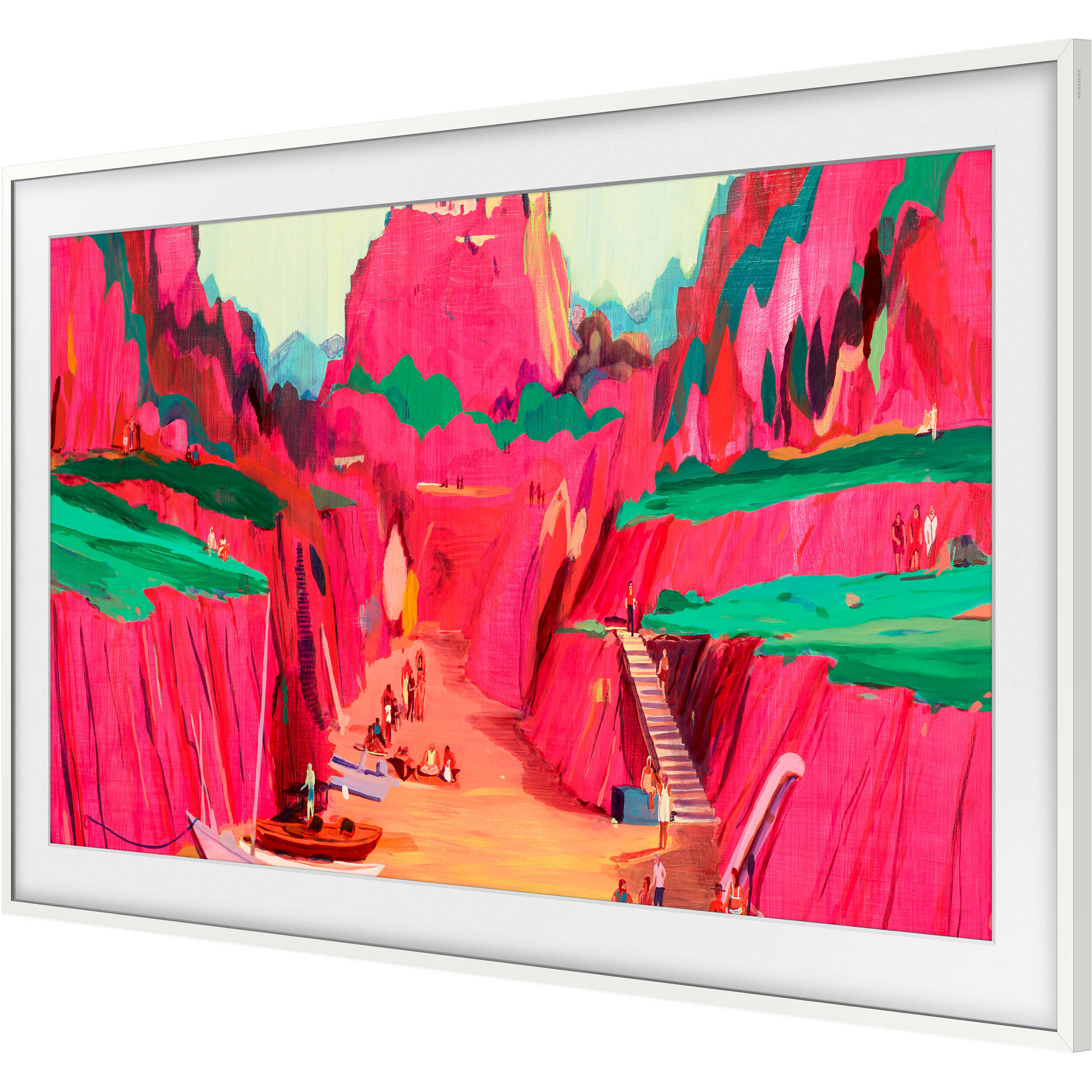 65" Bezel  Modern White — view 2