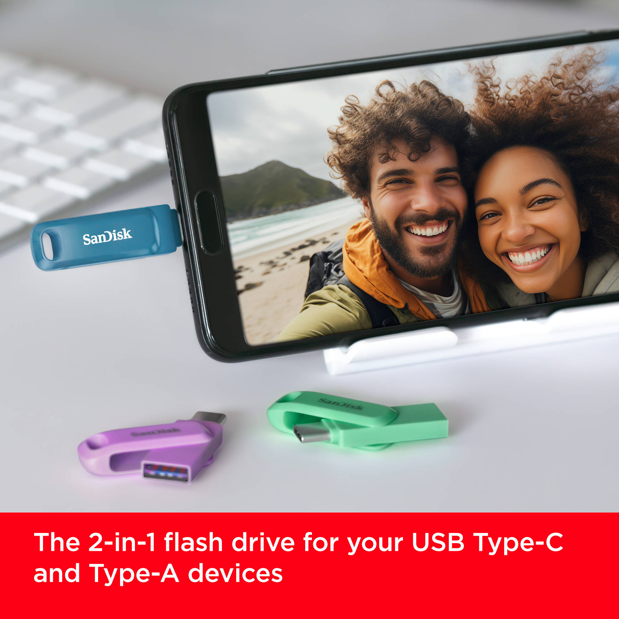 SanDisk Dual Drive USB Type-C 256 GB dual connector flash drive — view 7