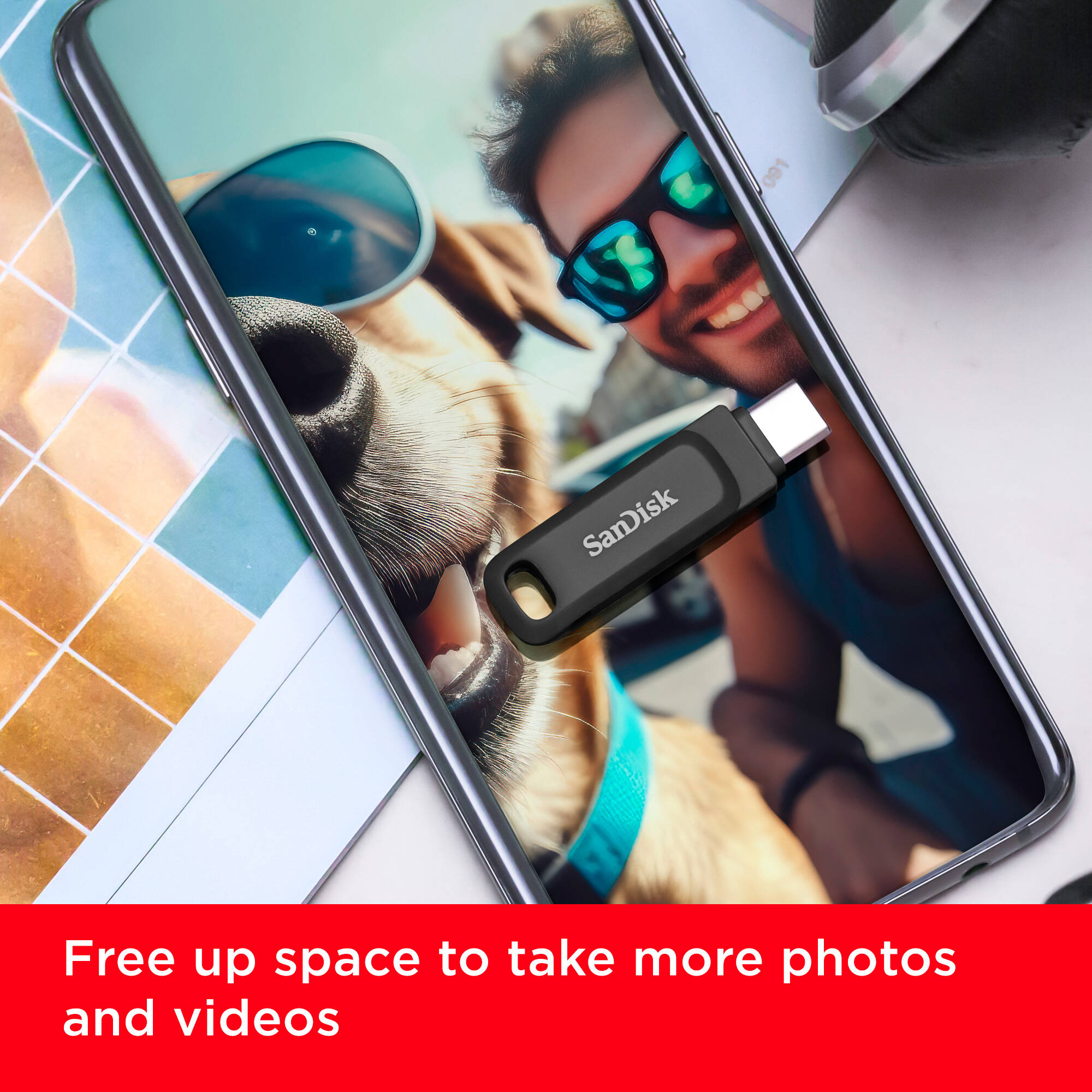 SanDisk Dual Drive USB Type-C 256 GB dual connector flash drive — view 8