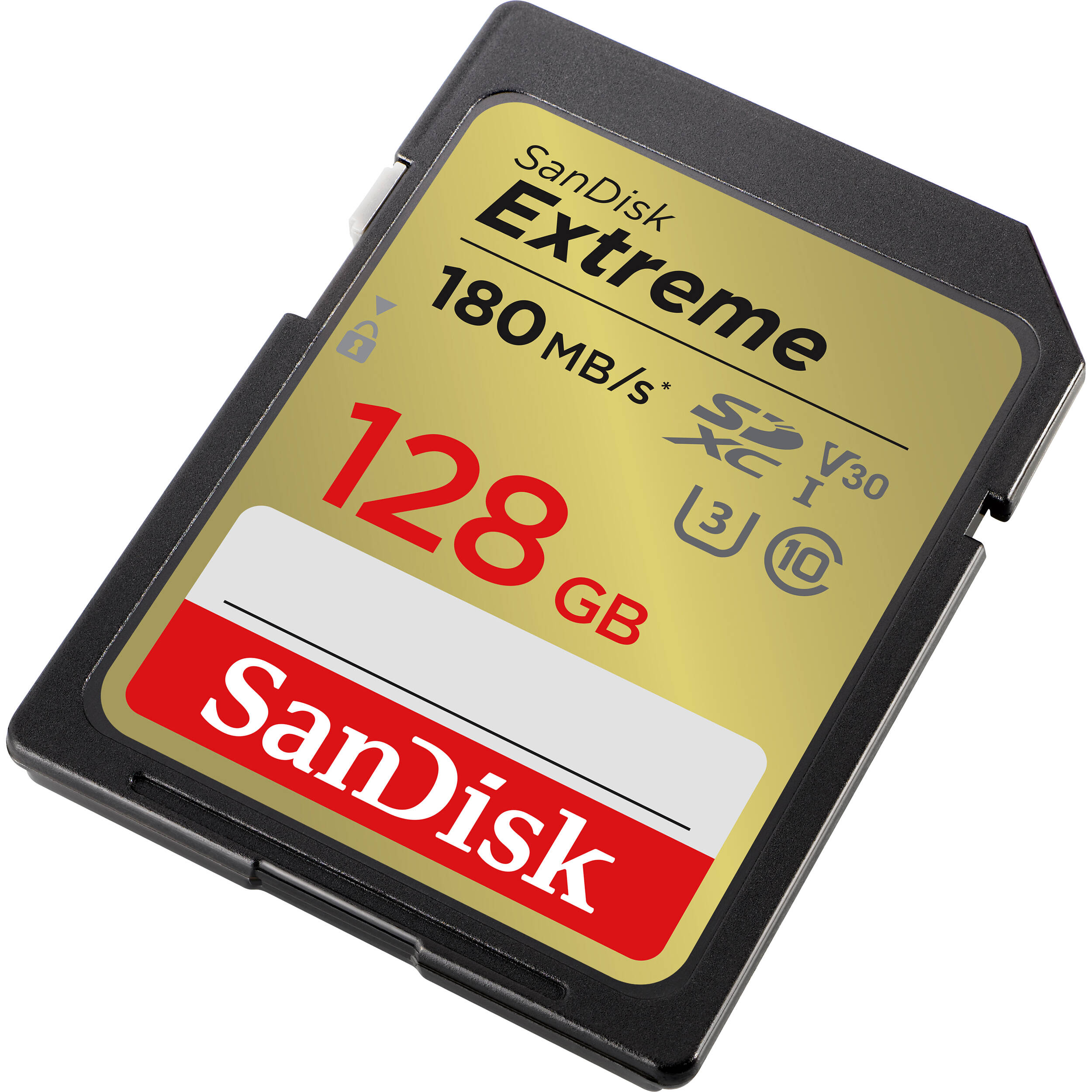 SANDISK EXTREME SDXC MEMORY CARD, 128GB, UHS-I, 180/90MBS — view 3