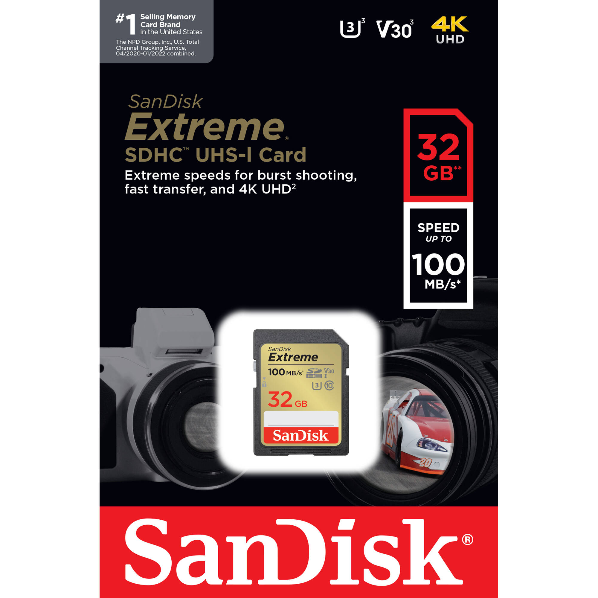 SANDISK SDSDXVT-032G-ANCIN EXTREME SD 100/60MB/S RW C10 UHS U3 V30 R — view 4