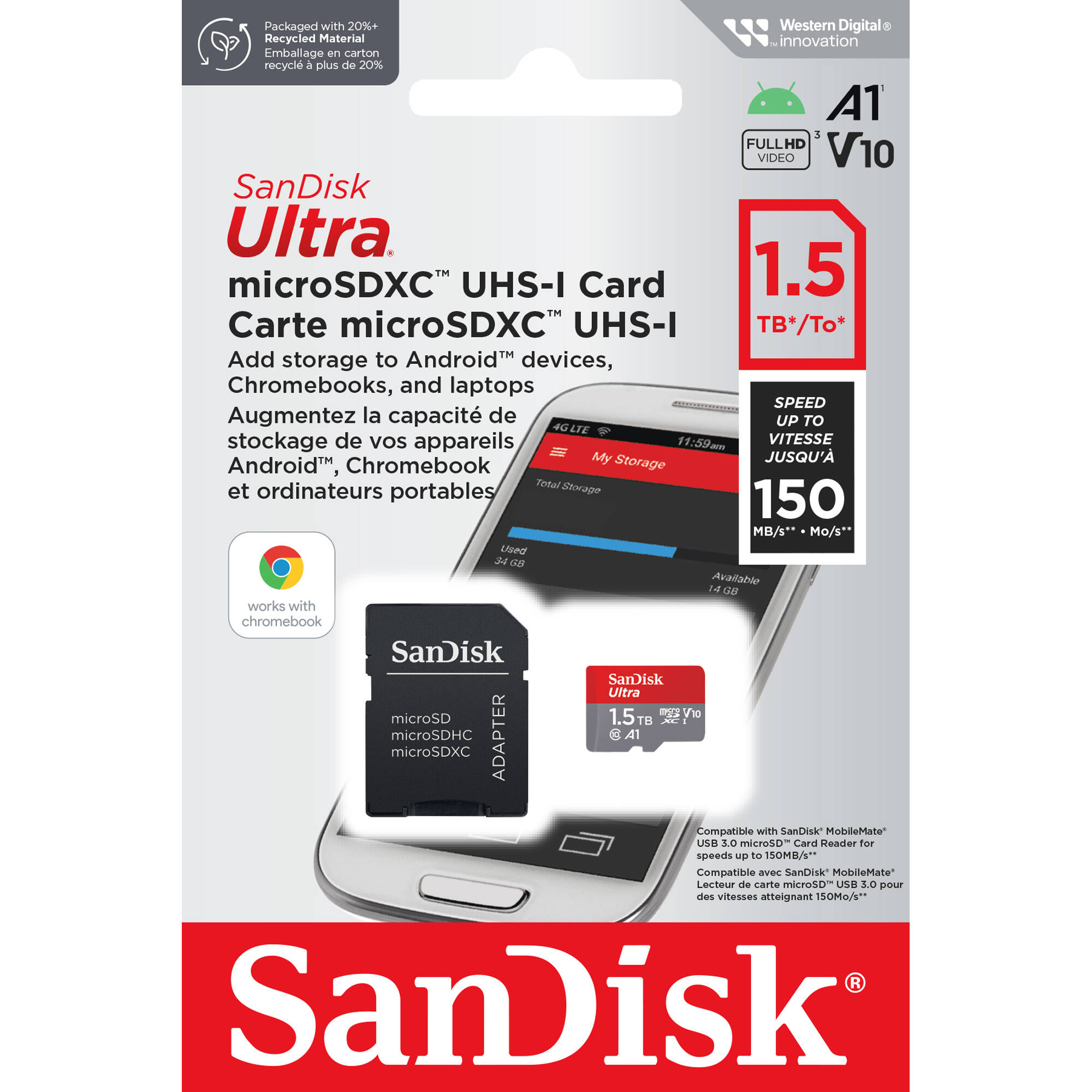 microSD with SD Adapter 1.5T — view 3