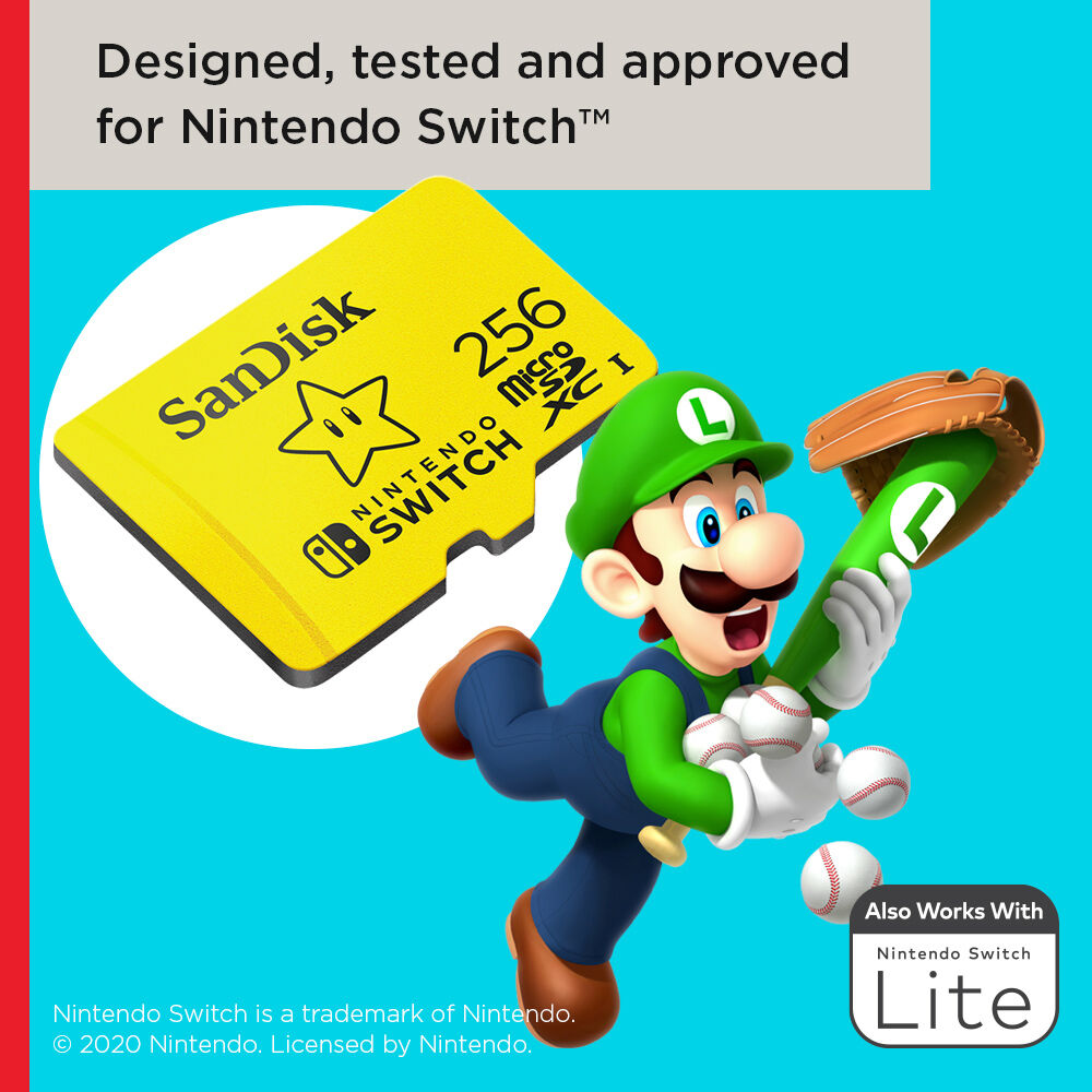 SANDISK - RETAIL MOBILE 256GB CLASS10/UHS-I MICROSDXC 100/90MB READ/WRITE F/SWITCH — view 2