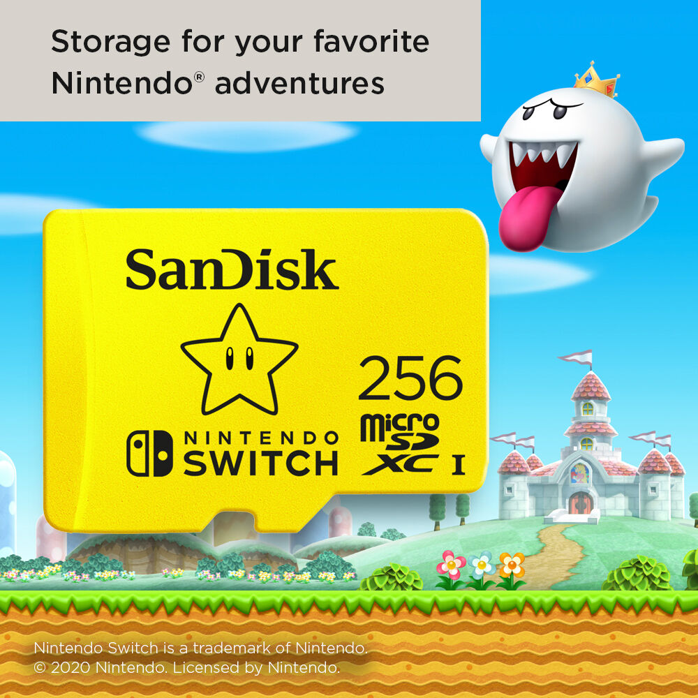 SANDISK - RETAIL MOBILE 256GB CLASS10/UHS-I MICROSDXC 100/90MB READ/WRITE F/SWITCH — view 3