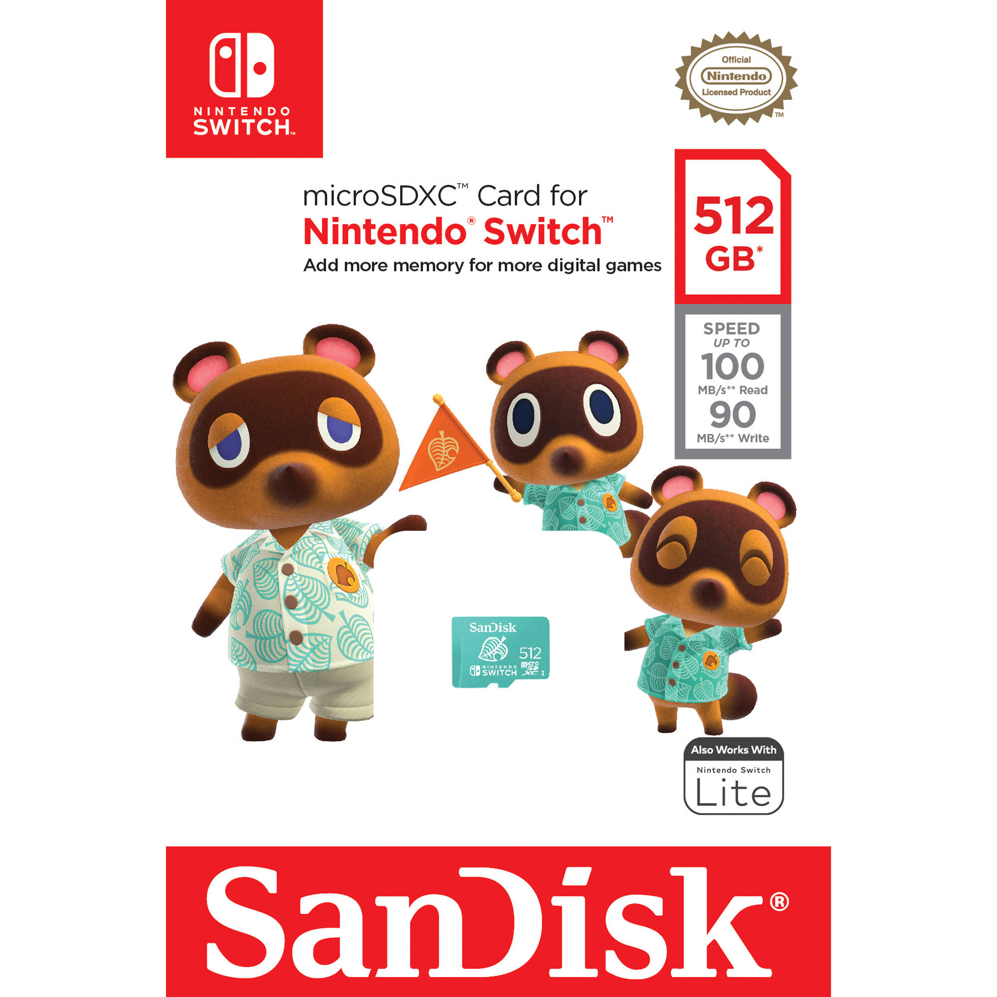 SANDISK - RETAIL MOBILE 512GB EXTREME USD 100/90MB/S C10 UHS U3 CARD ON — view 3