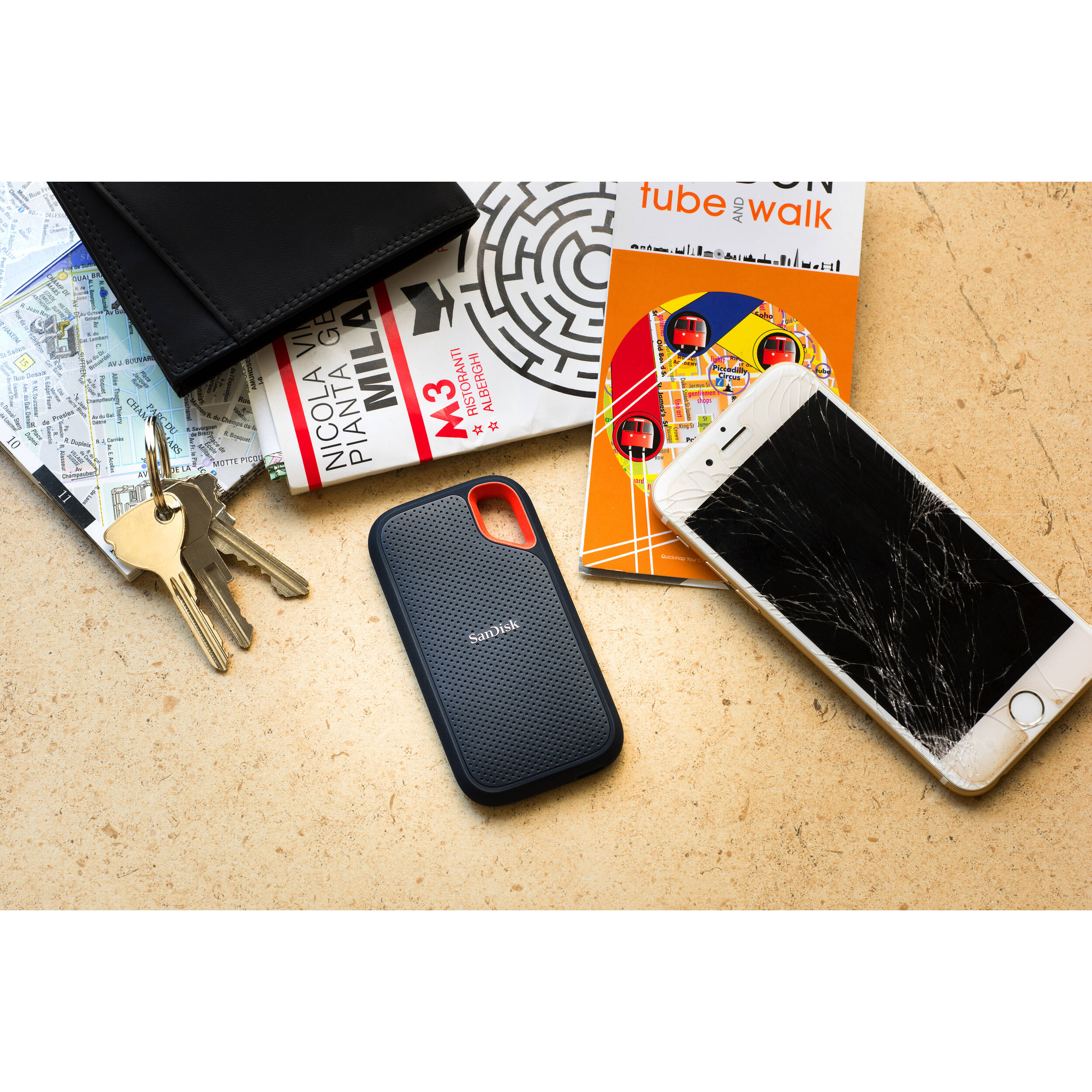 SANDISK - RETAIL SOLID STATE DRIVE 4TB EXTERNAL SSD E610 KOLSCH CALYPSO 4X6 BOX — view 6