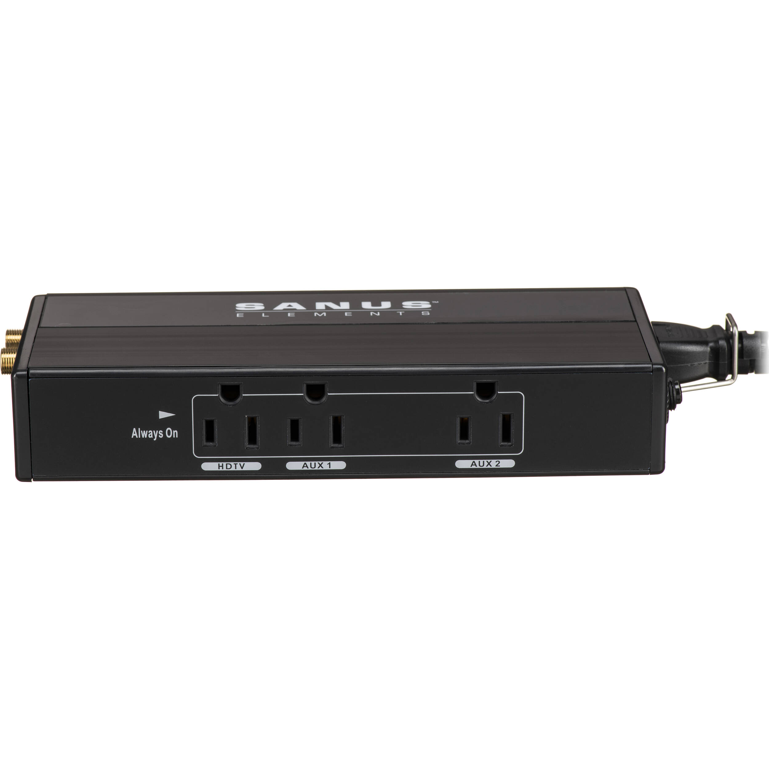 SANUS ELM205-B1 3-outlet line conditioner and surge protector for wall-mounted TVs — view 3