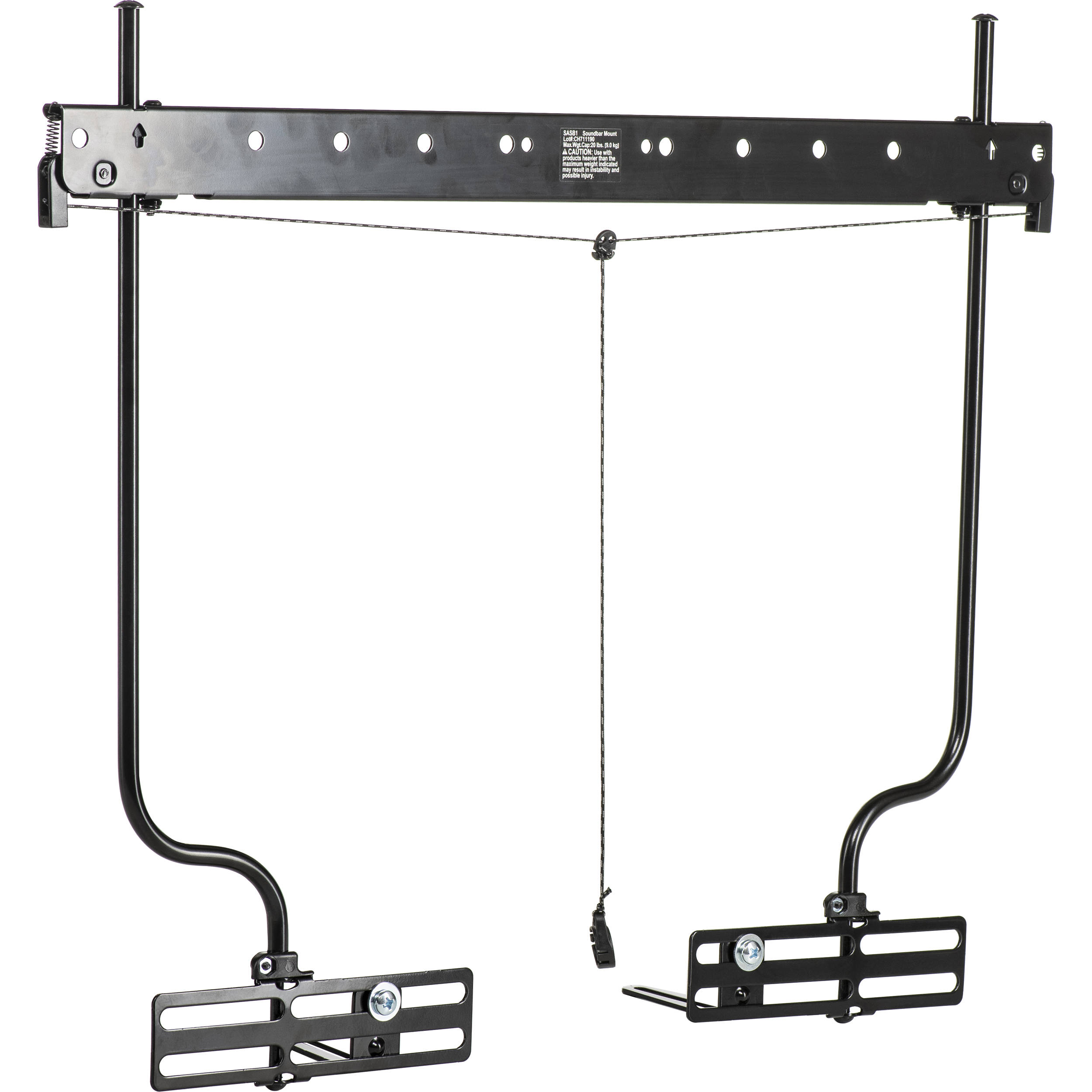 SANUS SASB1-B1 soundbar mount for display installation, rated up to 20 lb — view 3