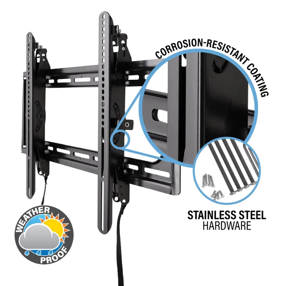 SANUS VODLT1-B2 premium outdoor tilt mount for wall-mounted patio TV installations — view 3