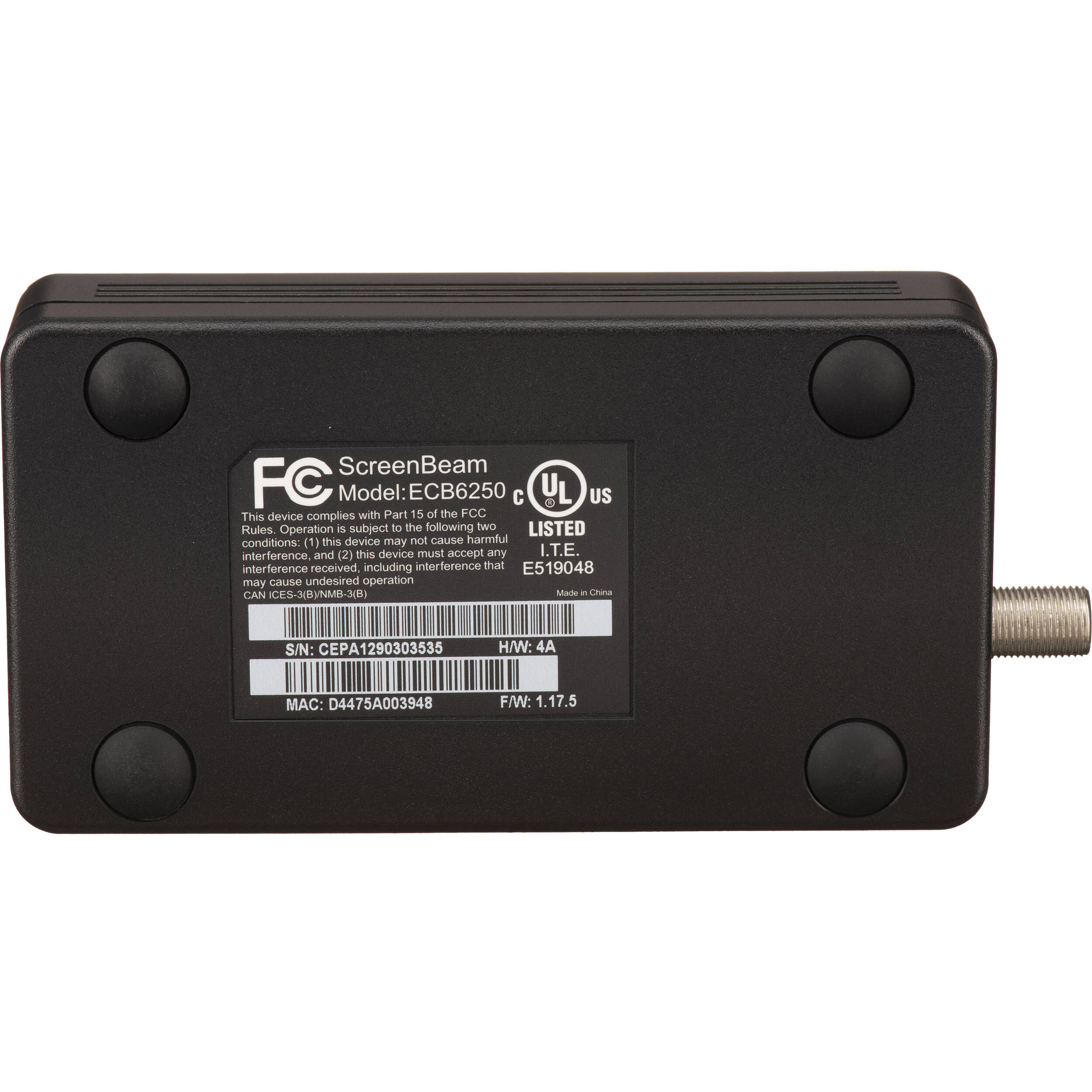 ScreenBeam ECB6250K02 MoCA 2.5 network adapter 2-pack for Ethernet over coax — view 6