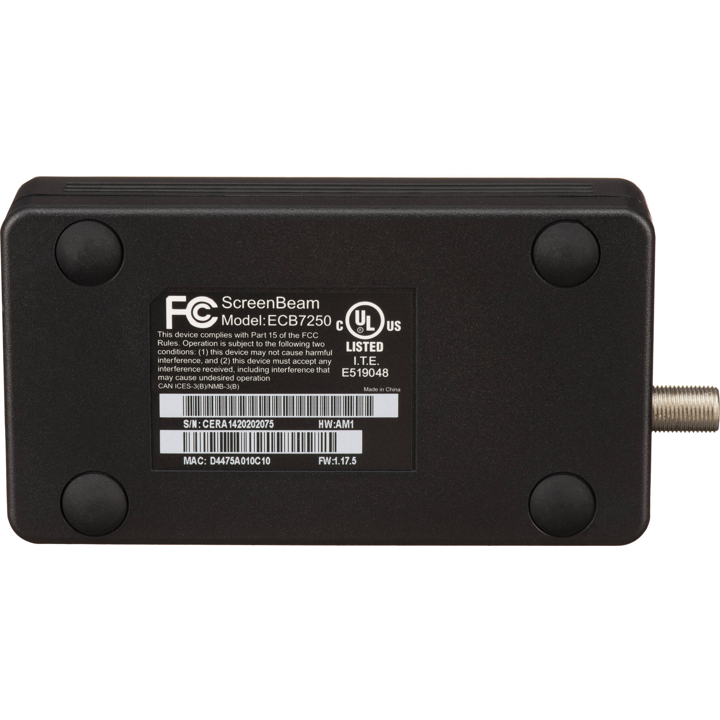 ScreenBeam Bonded MoCA 2.5 network adapter for 2.5 Gbps Ethernet over coax — view 6